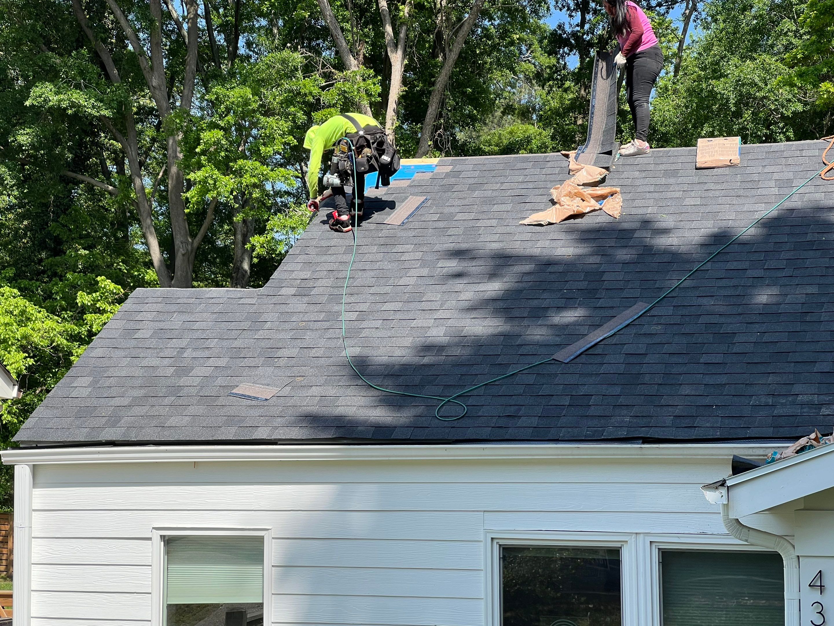 Roof Replaced and interior repaired by Nailed It Roofing & Remodeling LLC