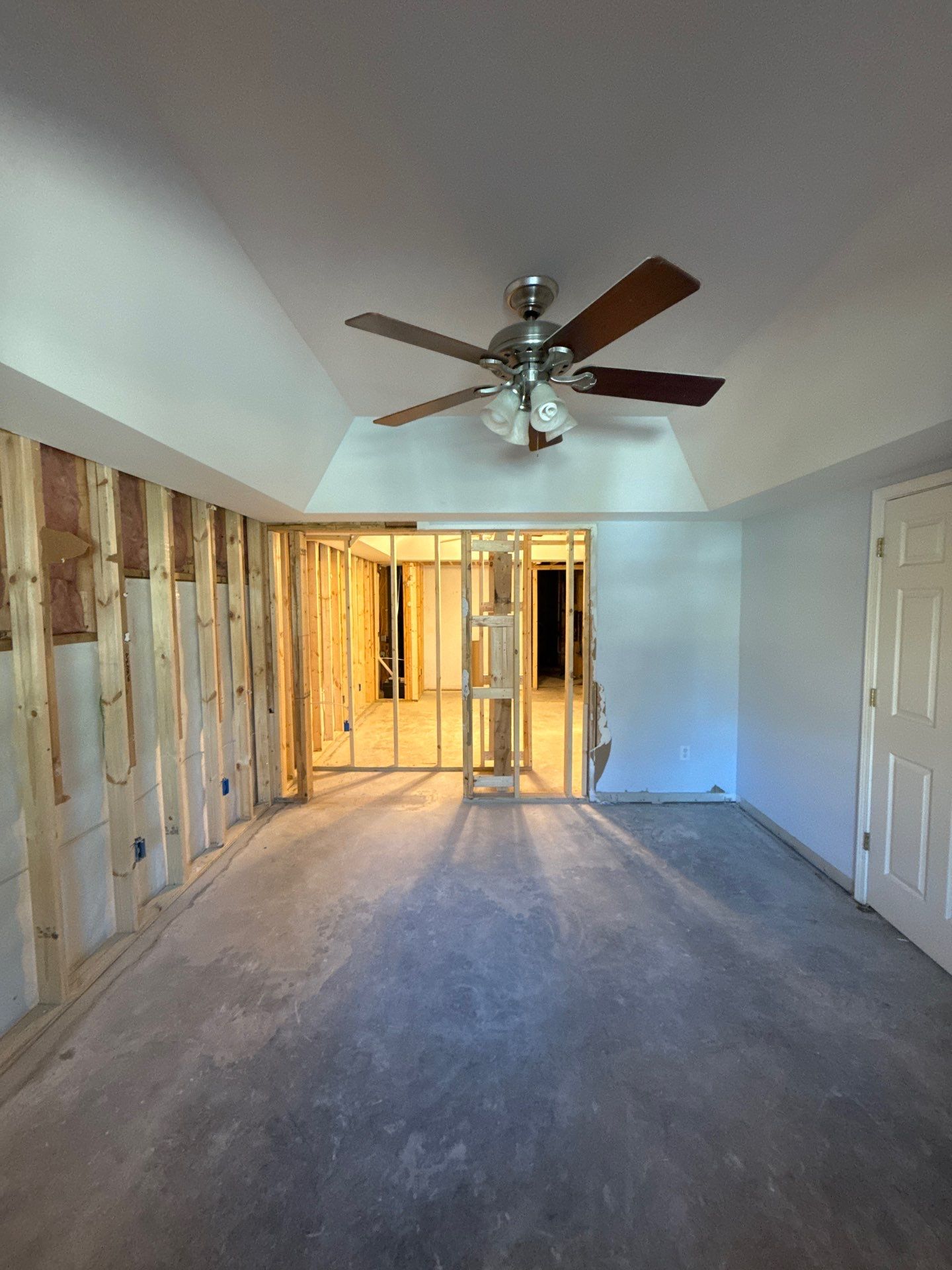 Full Basement Remodeling with Custom Flooring and Tray Ceilings in Marietta by Swift Home Renovations