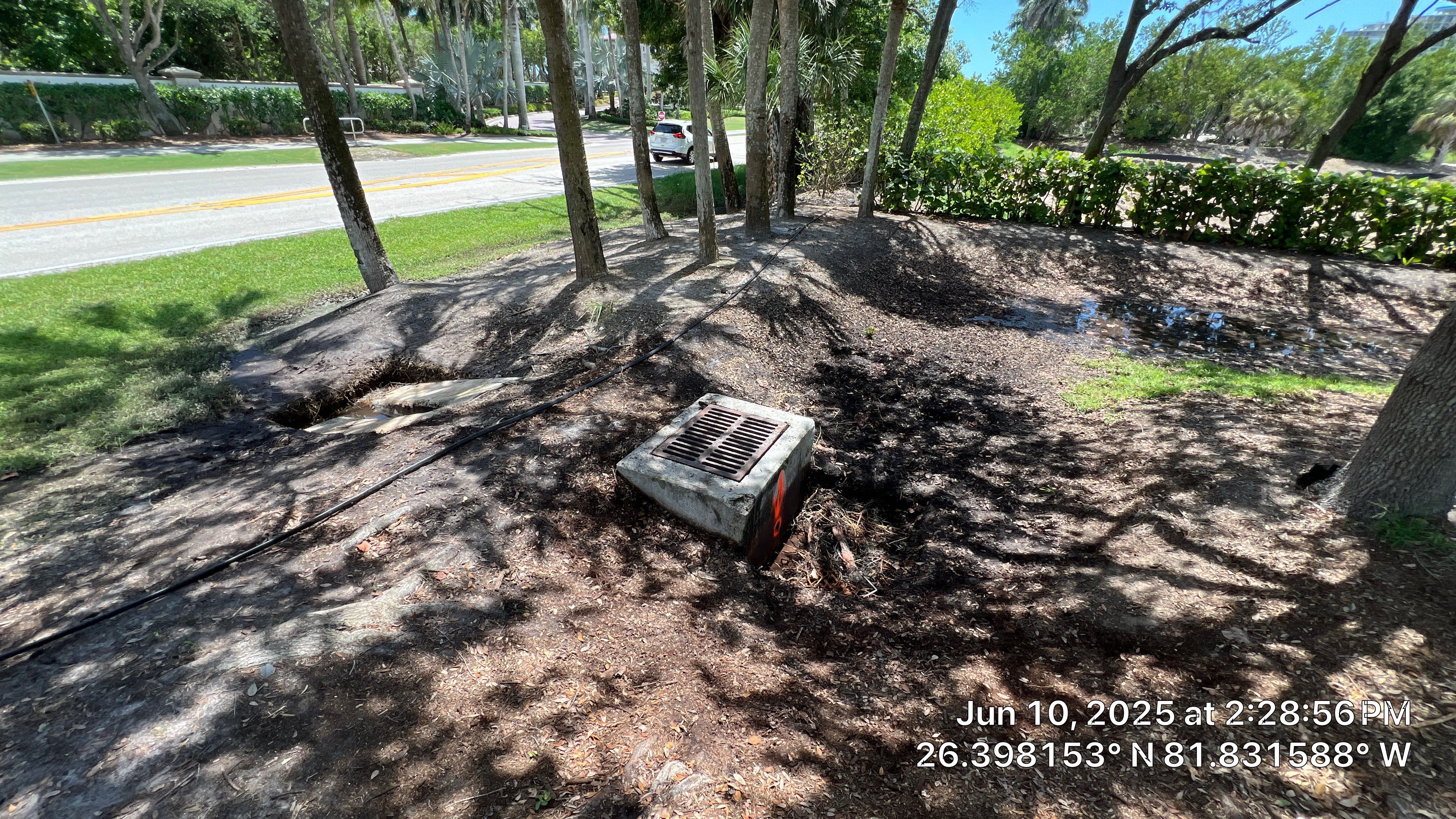 Pelican Landing Beach Parking Lot Stormwater System Maintenance by Don Mar, Inc. Storm Water Solutions