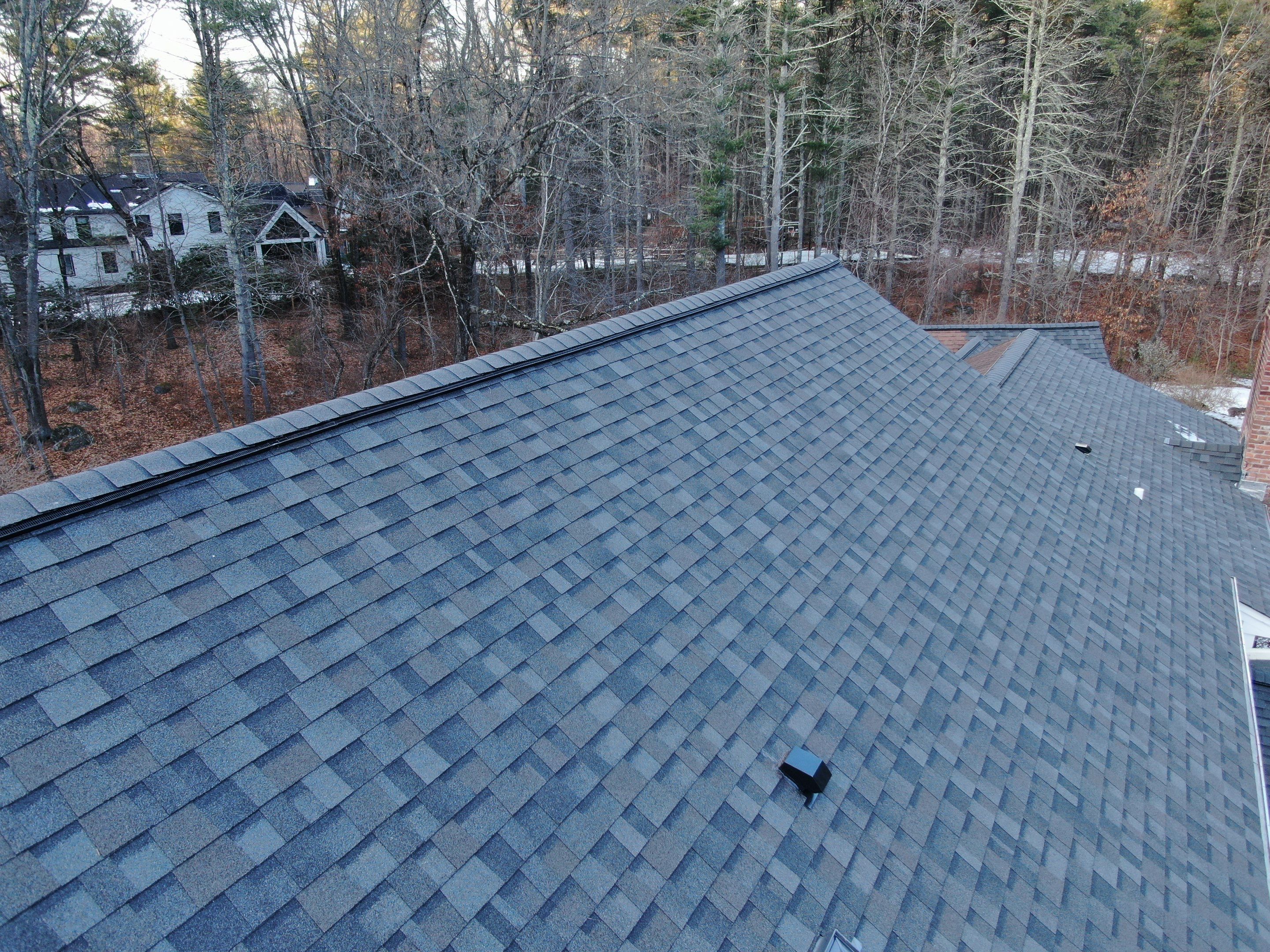 Full Roof Replacement + 5 New Velux Skylights with Relocation — Carlisle, MA by Mighty Dog Roofing of Greater Middlesex County