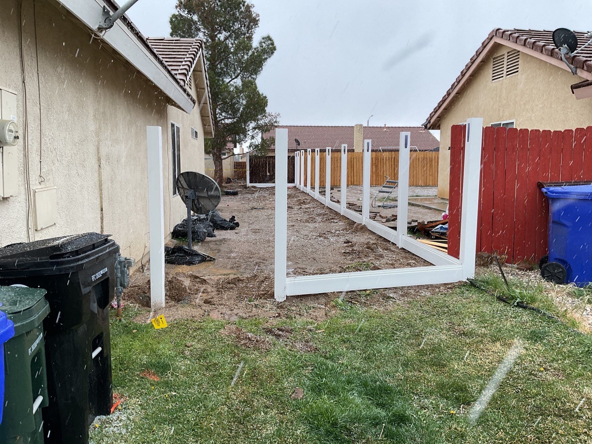 Fence Installation using Vinyl by Fence Guys Inc. 