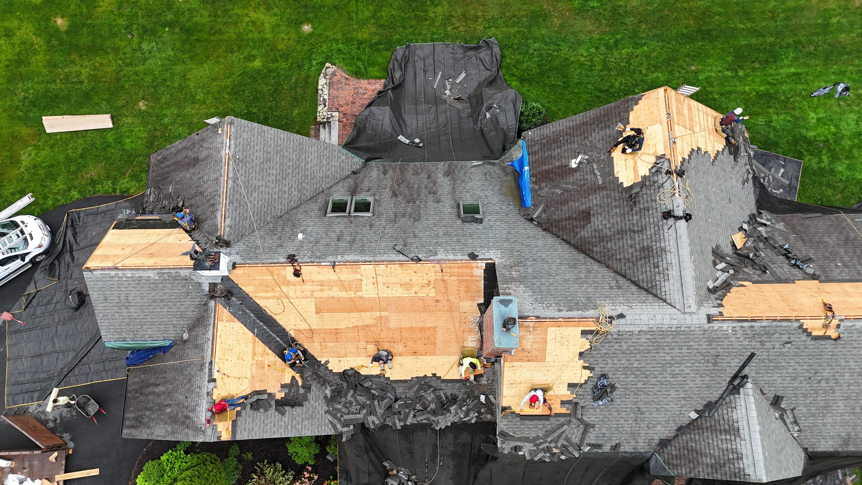 Roof Replacement with Owens Corning Shingles and Copper Flashing by Mighty Dog Roofing of Greater Middlesex County