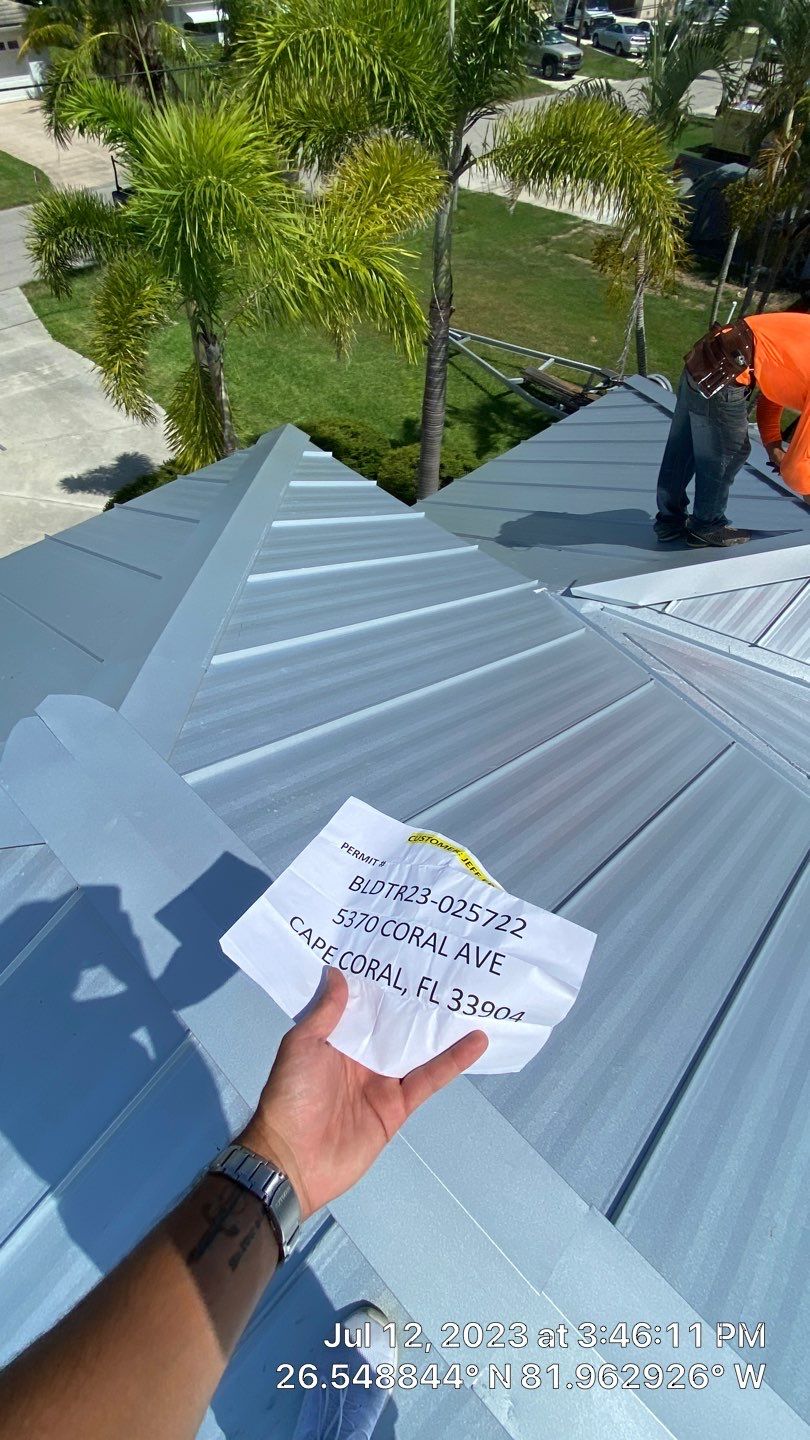 Residential Roofing Installation using Standing Seam Metal by Protek Roofing Heating Air & Solar