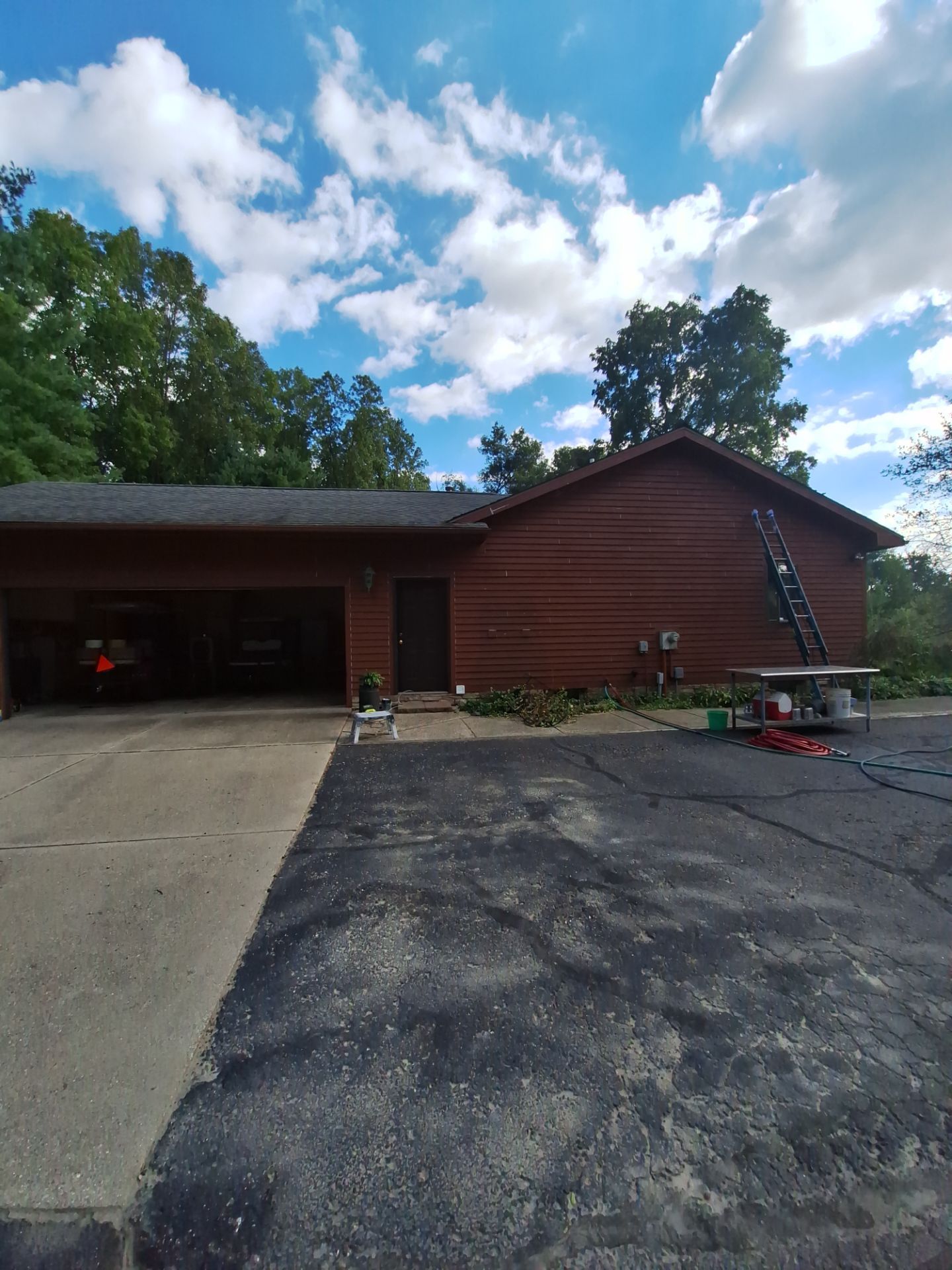 Color update with exterior staining and painting by Gordon Painting