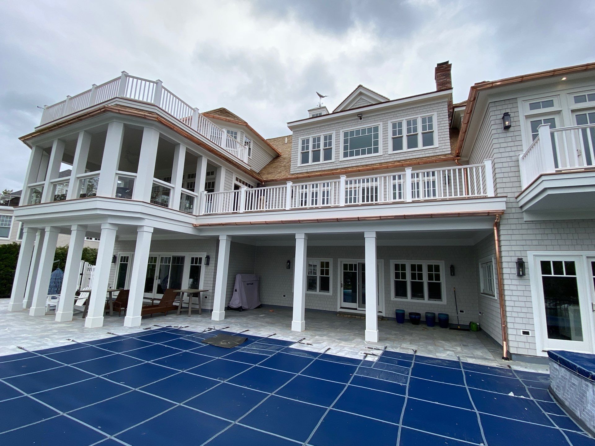 Half Round Copper Gutter Installed in Mashpee, MA by Gutter Pro Enterprises