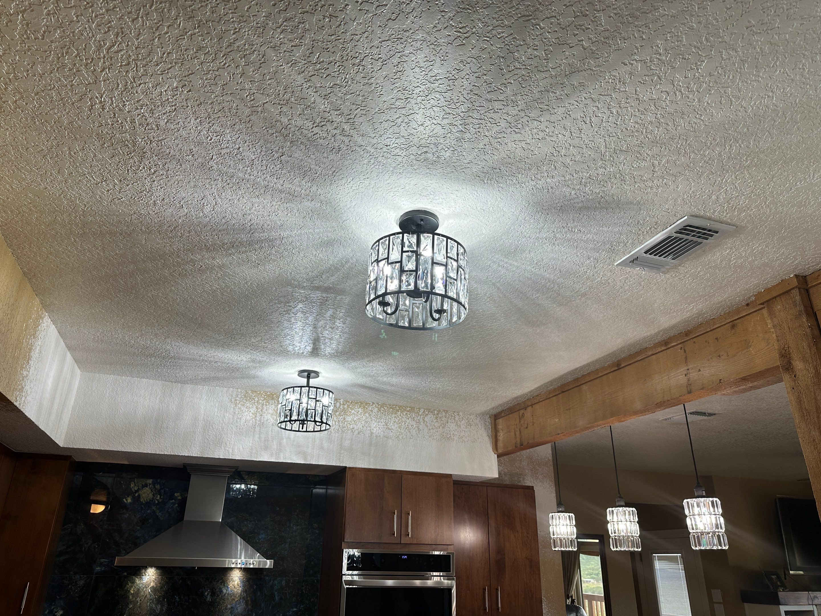 Custom Kitchen Renovation and Master Shower Installation in Pipe Creek by Mena stone surfaces