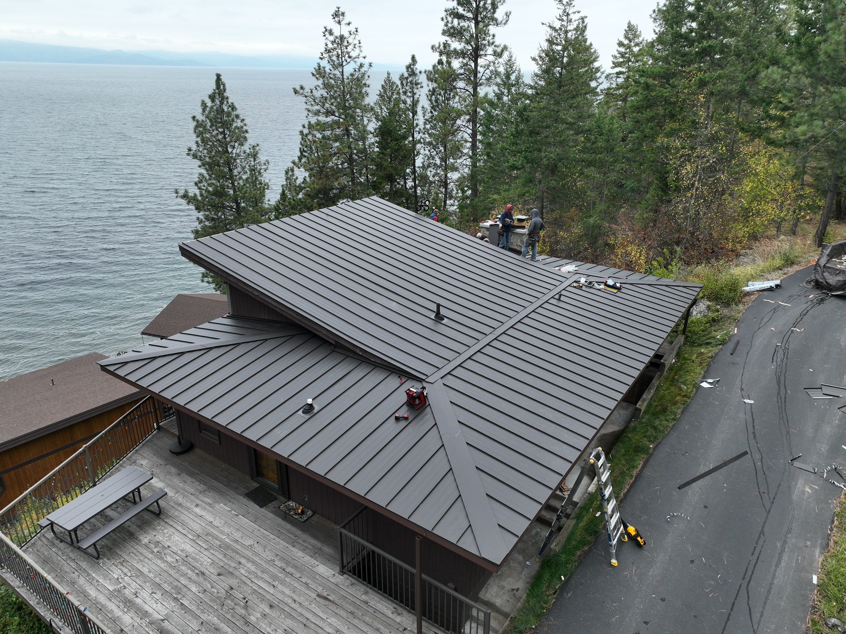 CMG ULG Mechanical Lock Standing Seam - Dark Bronze  by Montana Roofing Solutions
