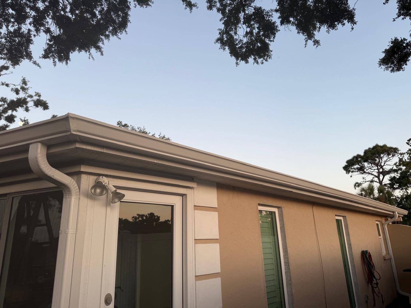 Aluminum Seamless Gutters in Sarasota FL by Gutter Professors