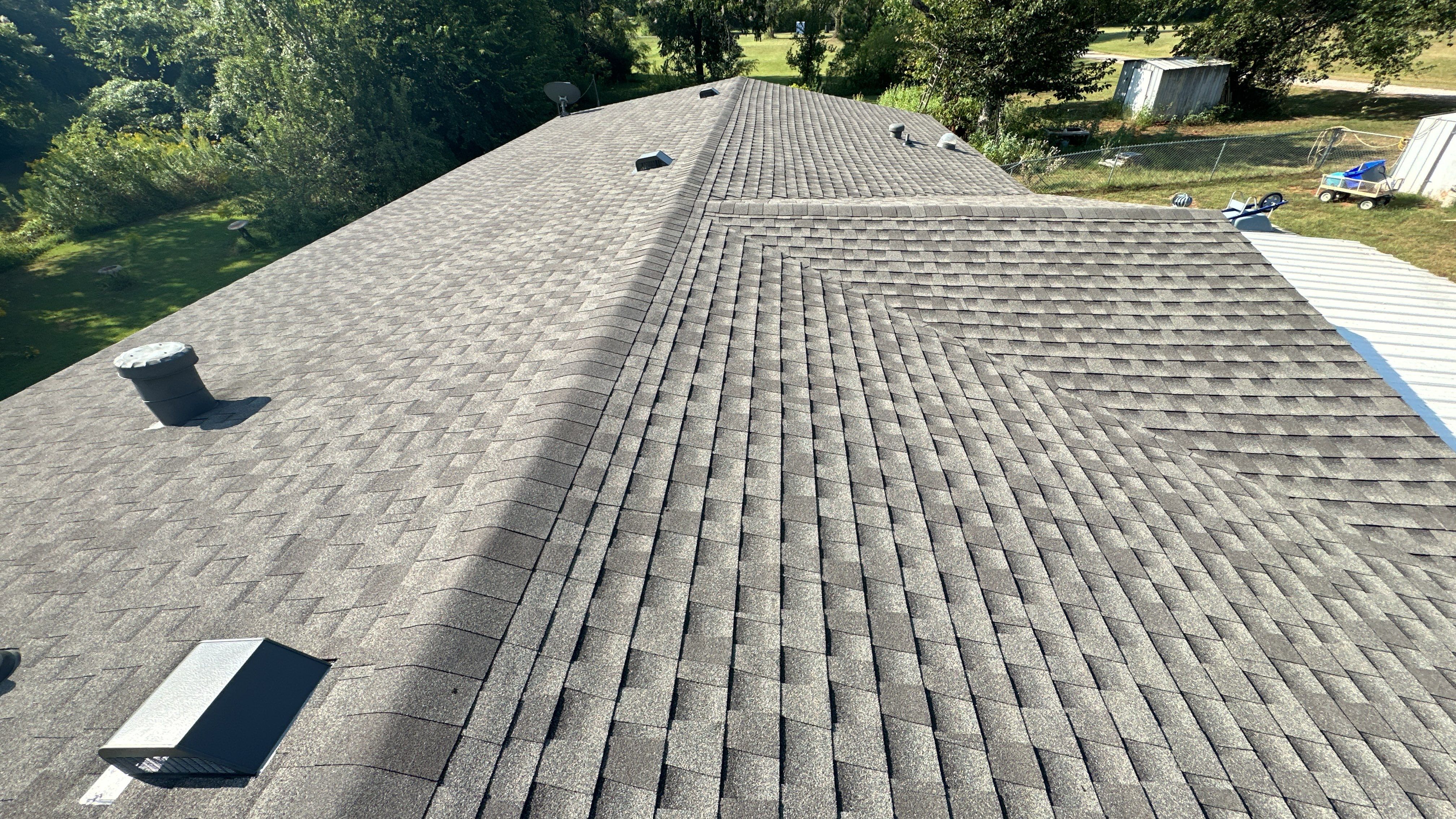 Reroof using GAF HDZ by Castillo Roofing
