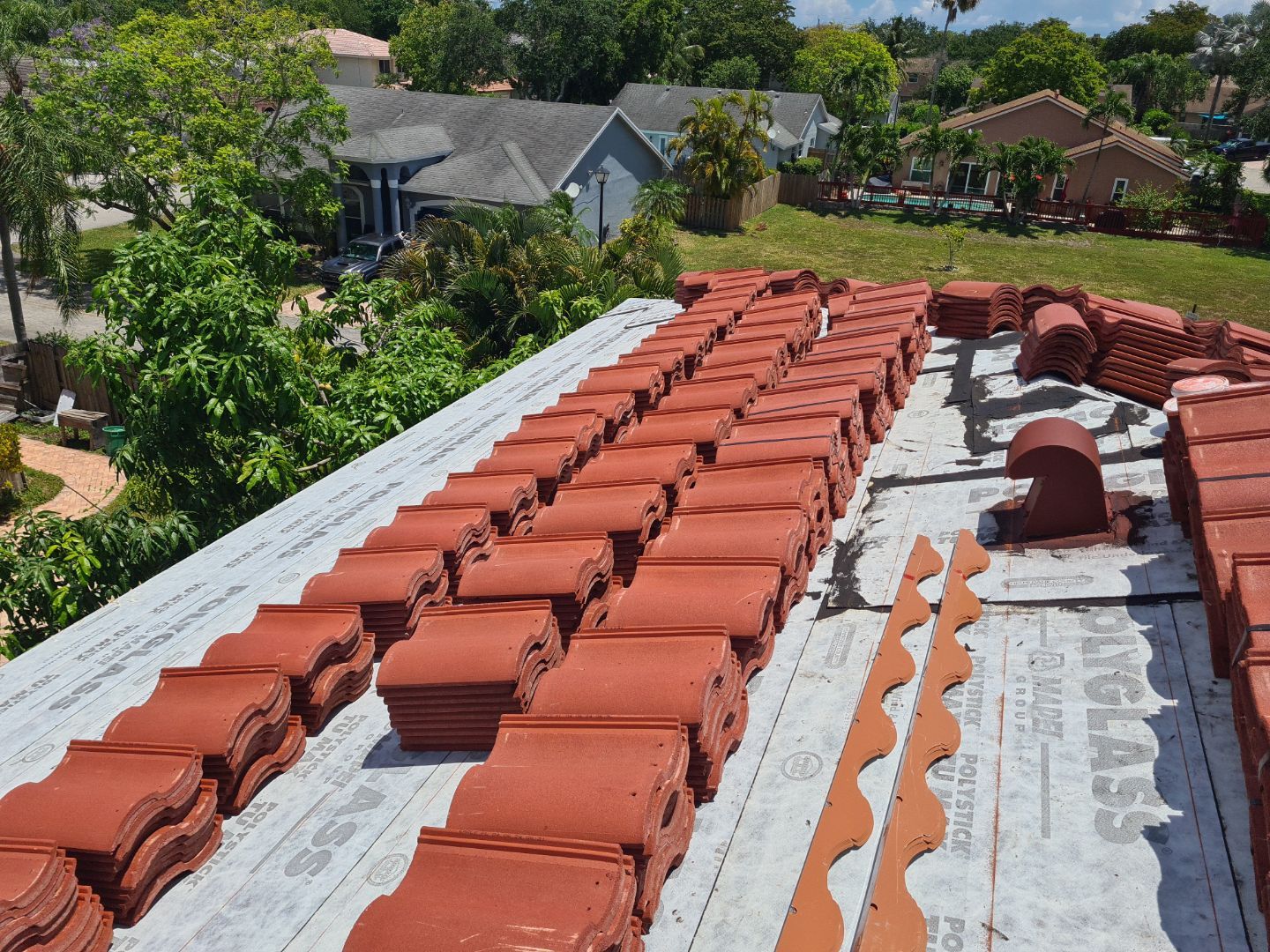 Residential Roofing Installation using Eagle Roofing Tile by BLUES BROTHERS ROOFING