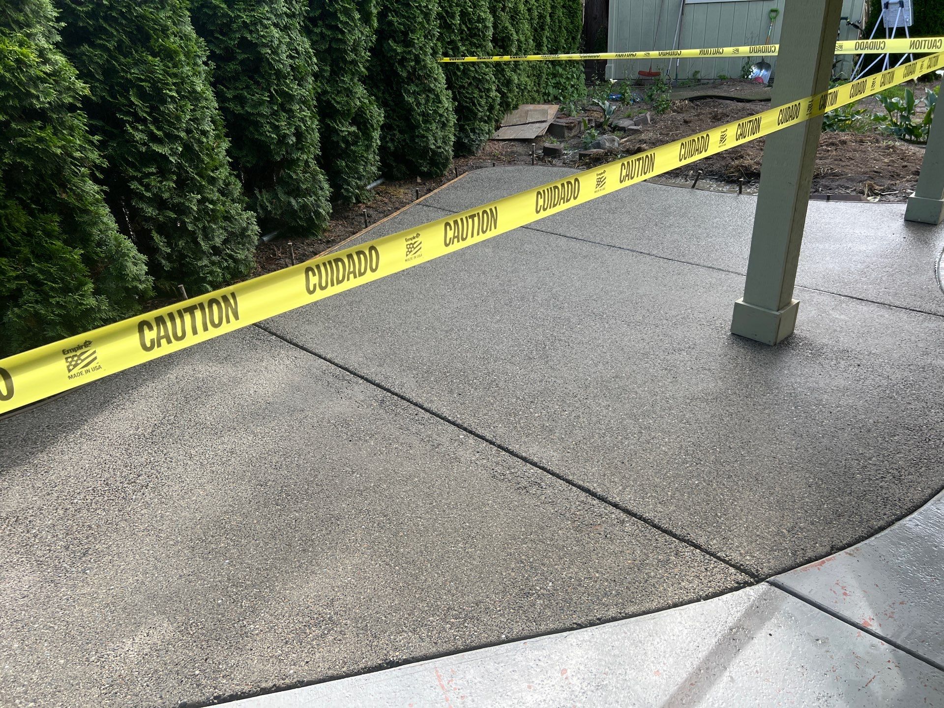 Ashley | Concrete Back Patio by Jireh Asphalt & Concrete Inc 