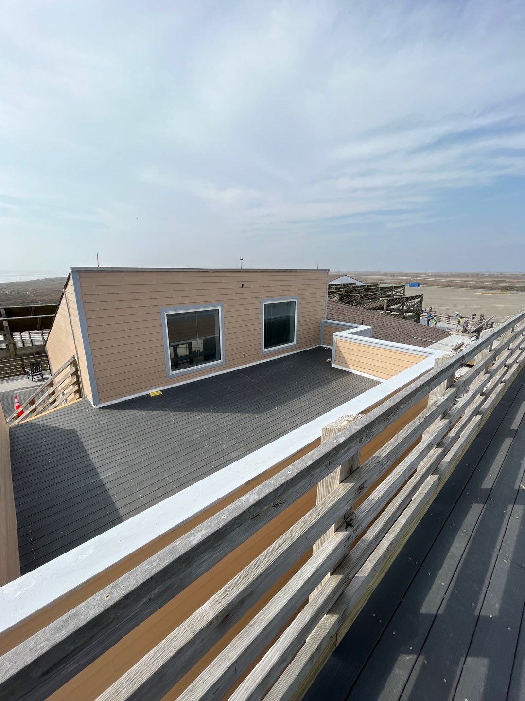 Padre Island National Seashore Malaquite Visitor Center Exterior remodel by Bayfront Roofing and Construction