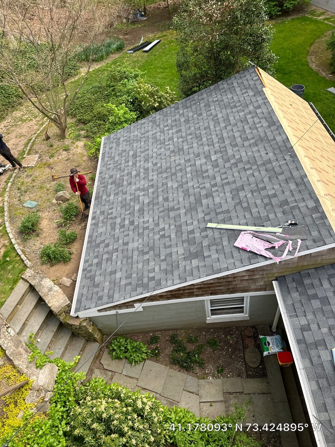 Residential Roofing Installation using Owens Corning TruDefinition Duration - Estate Gray by A Plus Exterior