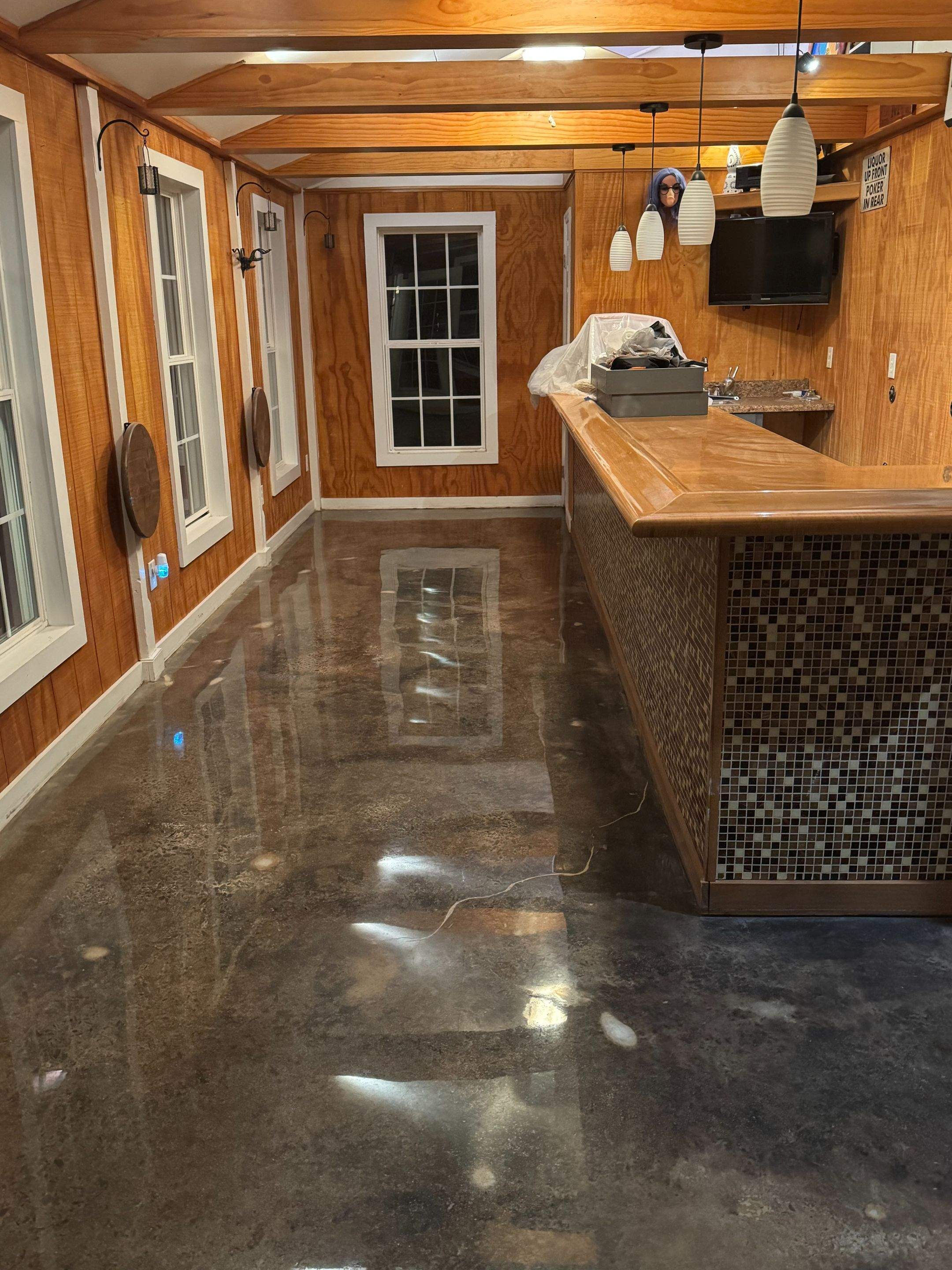 Acid Stain Polished floor to 3500grit by Endure Concrete Coatings