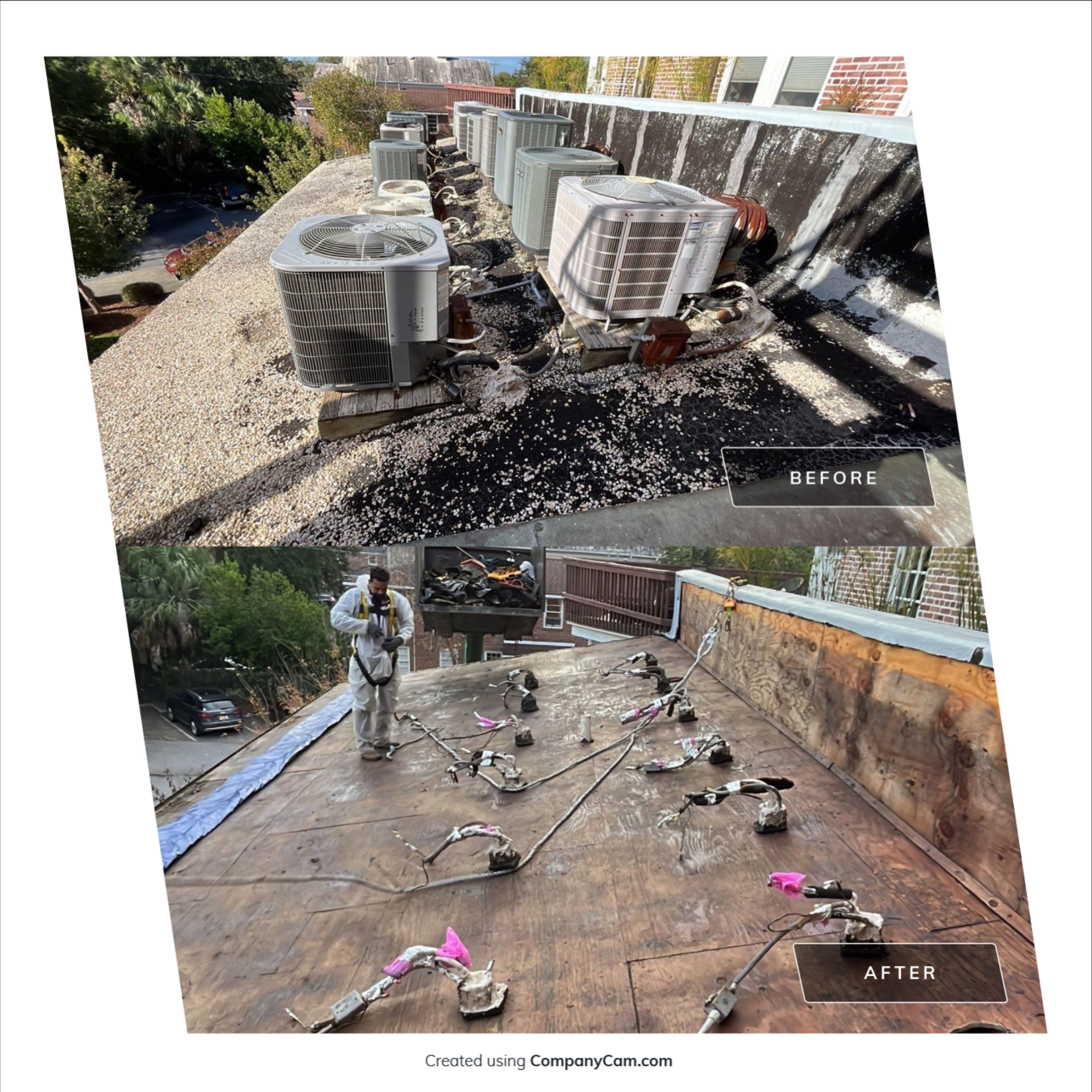 Asbestos Roofing Abatement by EAS Environmental, LLC.