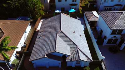 Residential Roofing Installation using Tile Roof