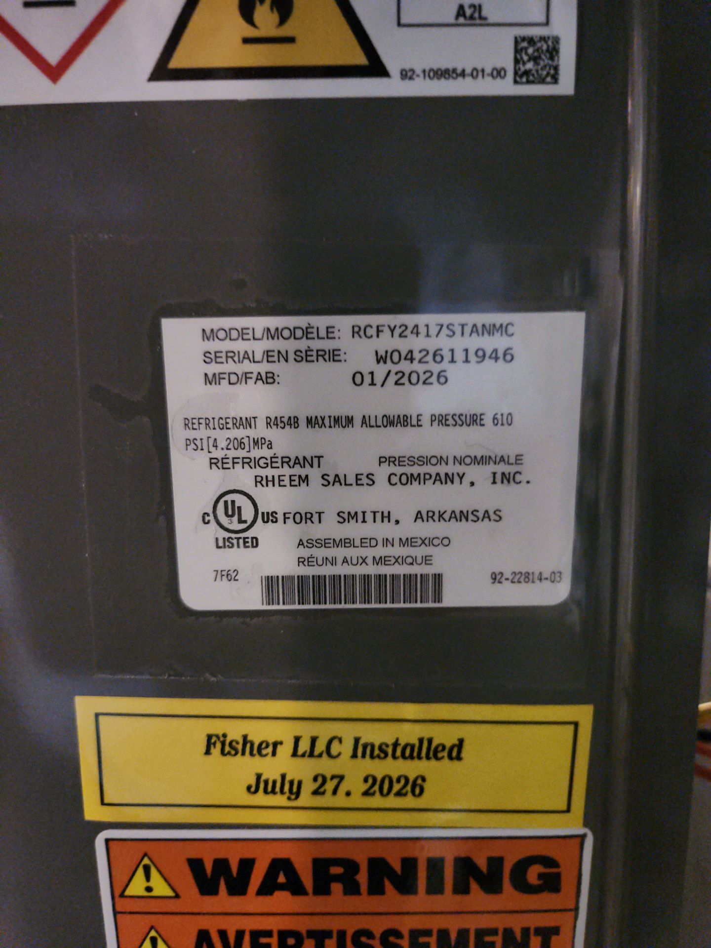 New HVAC by Fisher Plumbing