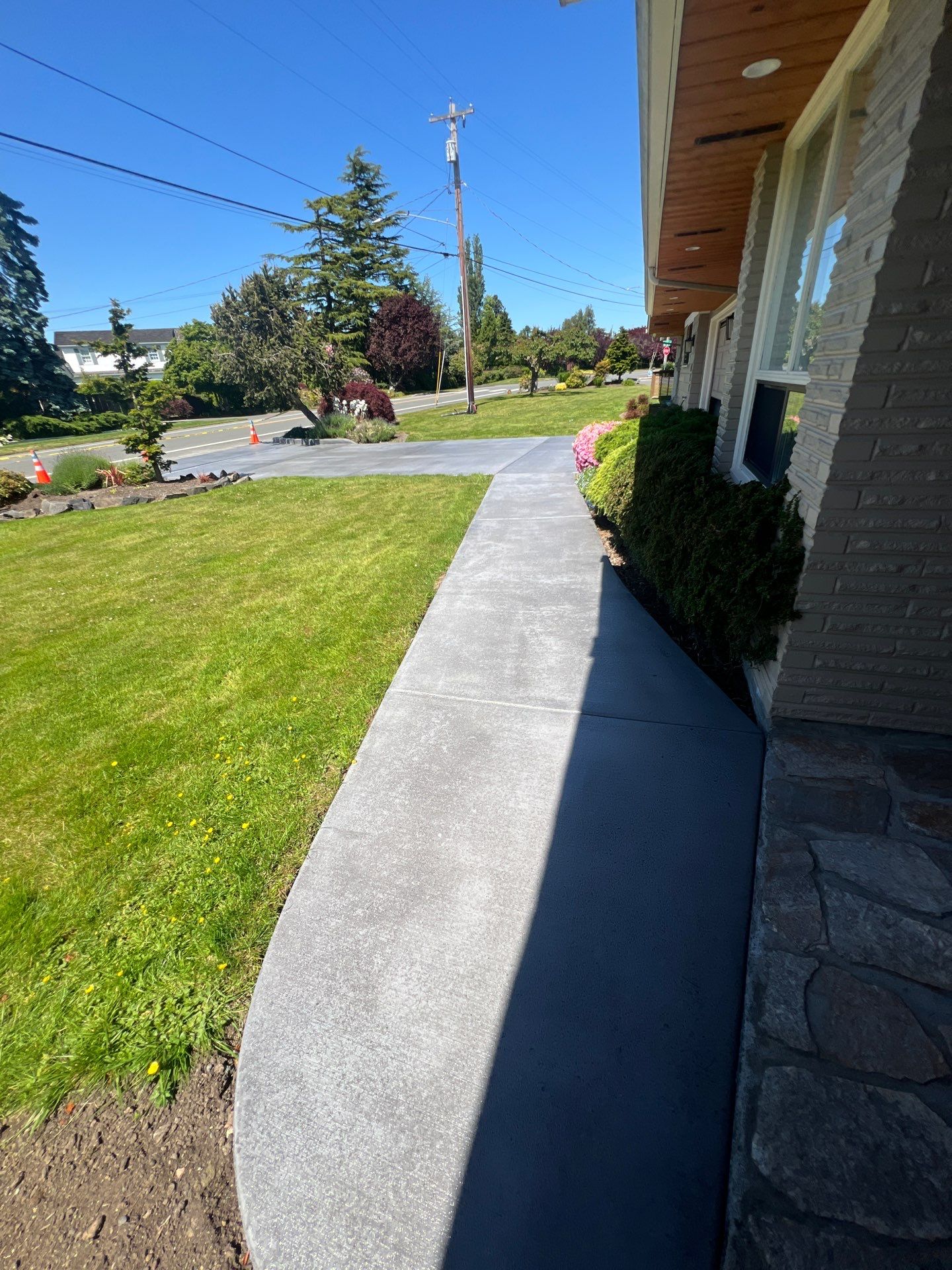 Colored Concrete Driveway Repair with Sealer| Everett    by Jireh Asphalt & Concrete Inc 