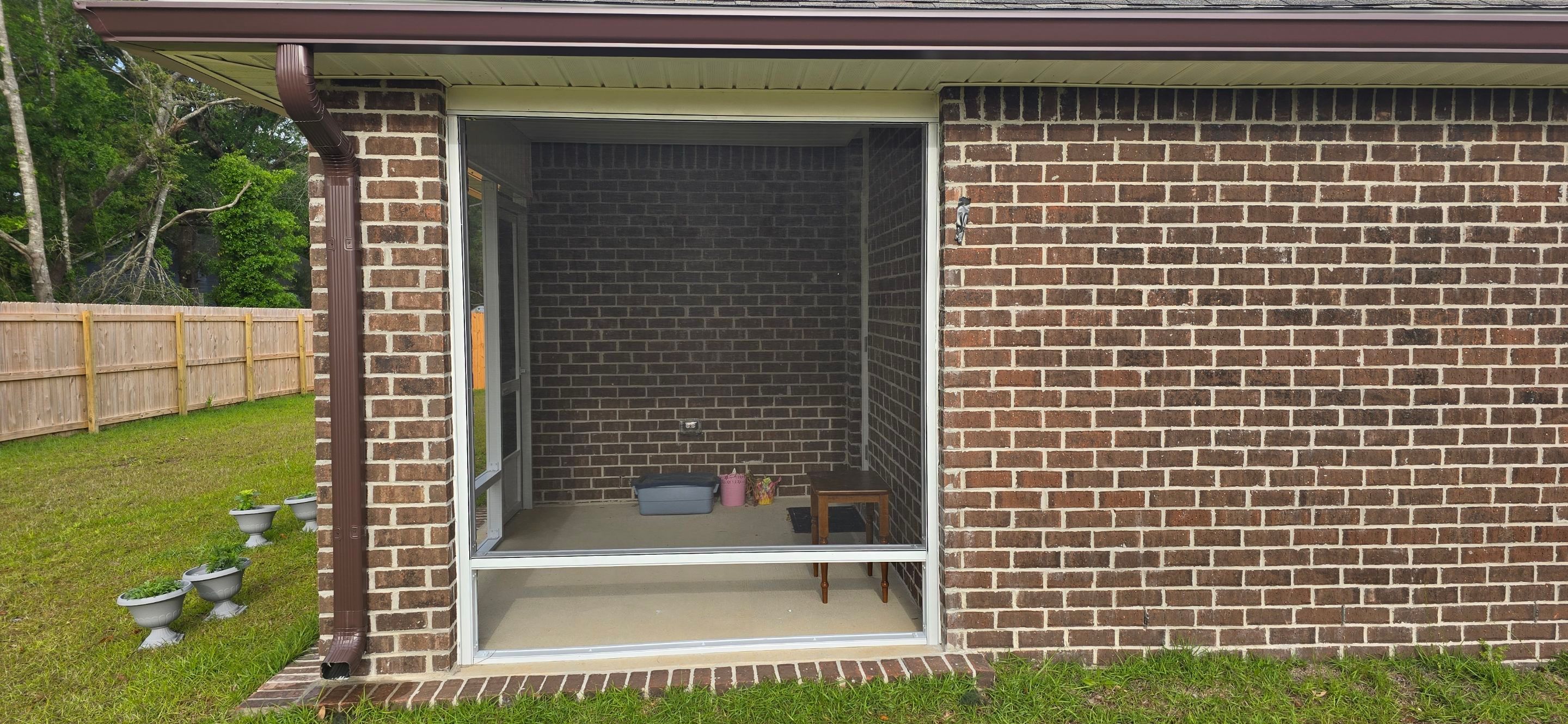 Screen Room Under Existing Roof in Milton by Titan Sunrooms
