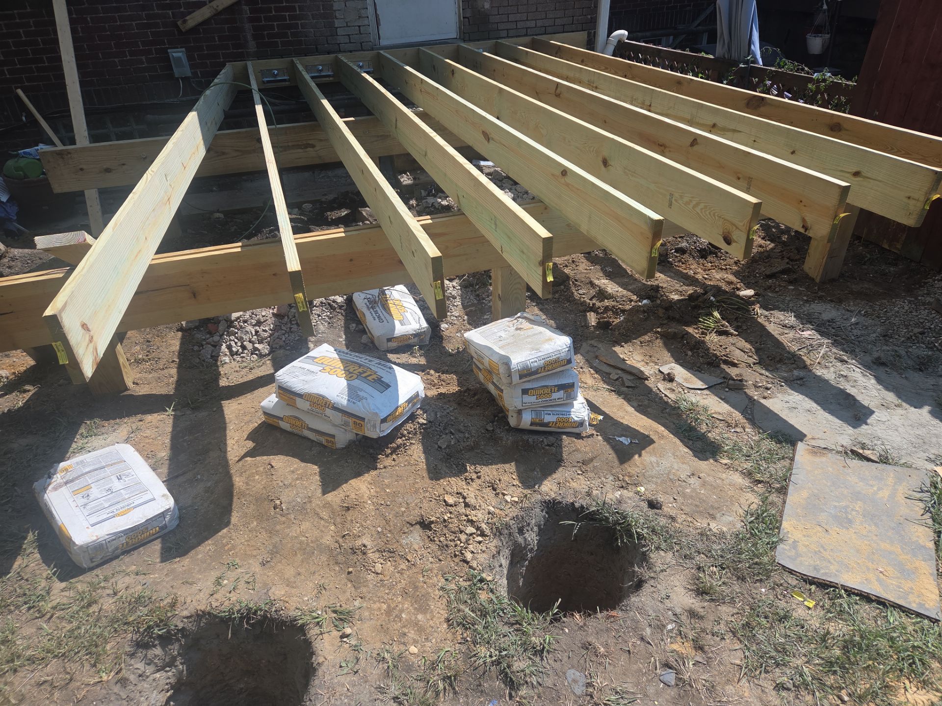 Deck build  by Cousins Roofing Siding & Decks