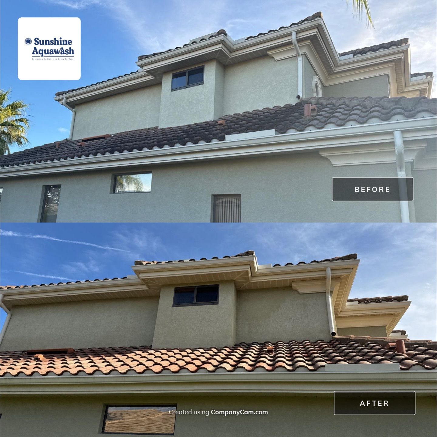 Roof Cleaning & Pool Deck Cleaning! Winding River, Bradenton, FL by Sunshine AquaWash