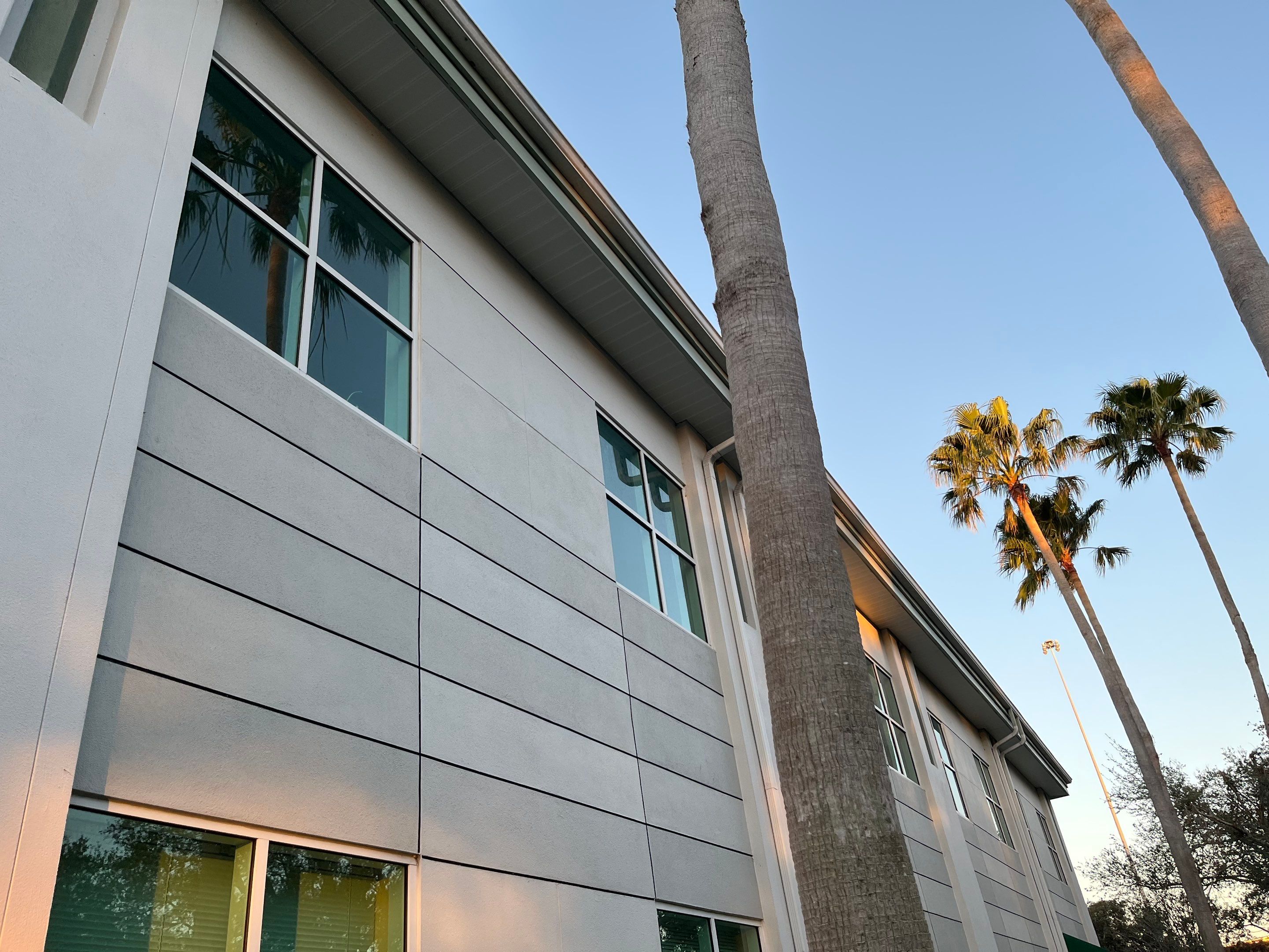 6-Inch White Seamless Gutters in Sarasota FL by Gutter Professors