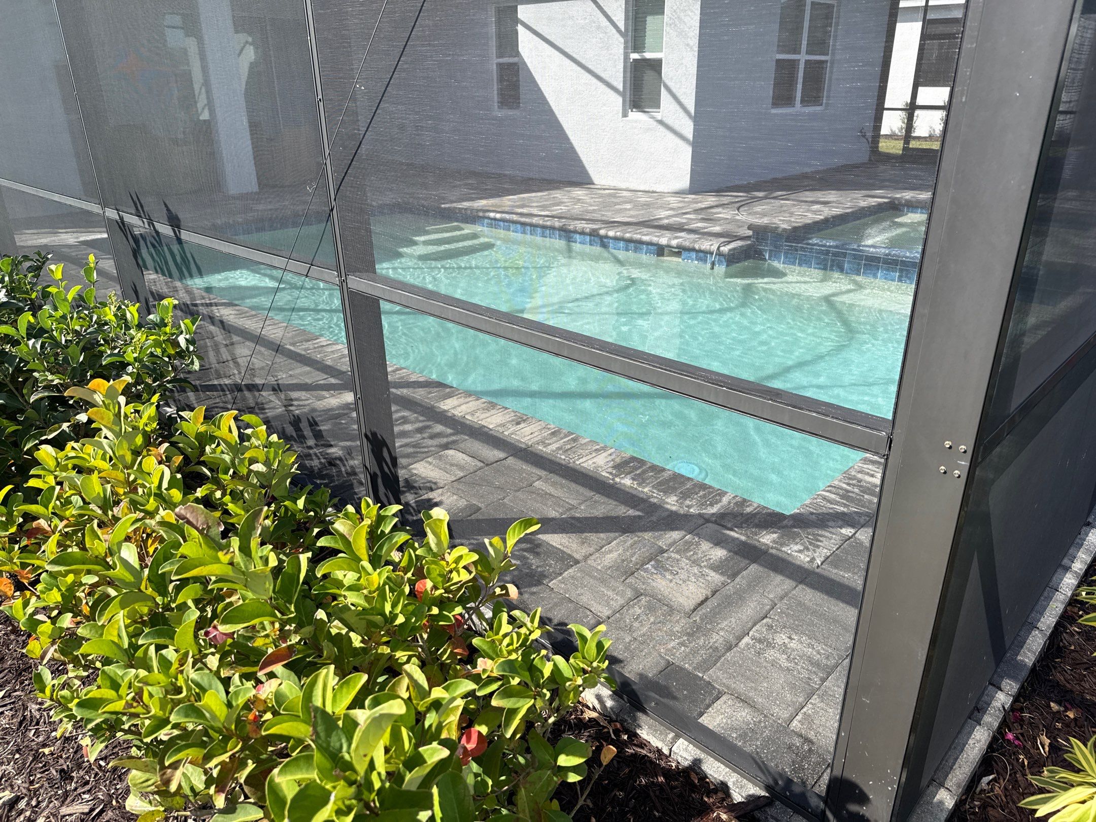 Pool Cage Screen Enclosure Cleaning in Canoe Creek – Parrish, FL by Sunshine AquaWash