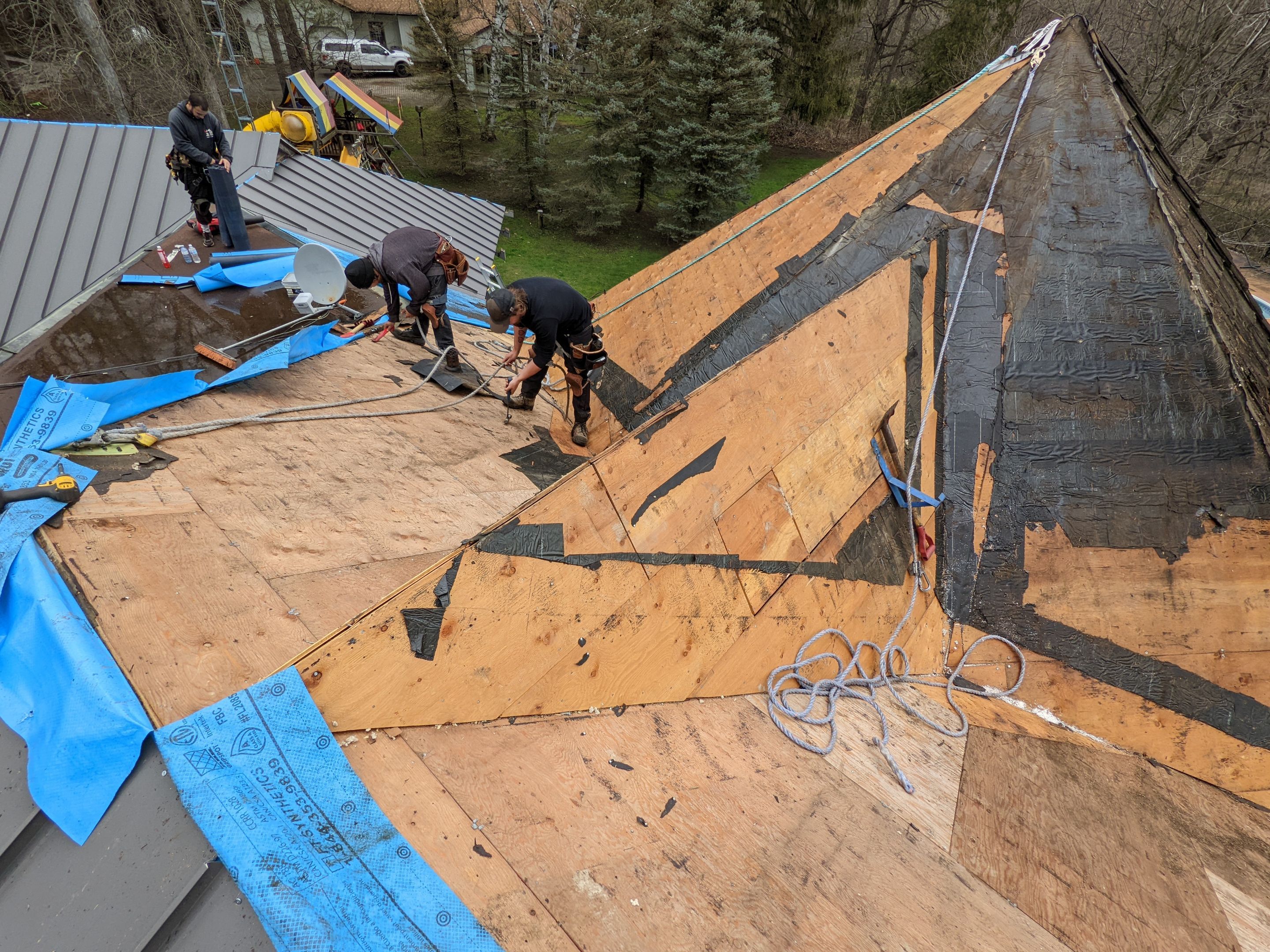 New Roof Installation using 16" Standing Seam Panels by Jay Carter Roofing & Sheet Metal