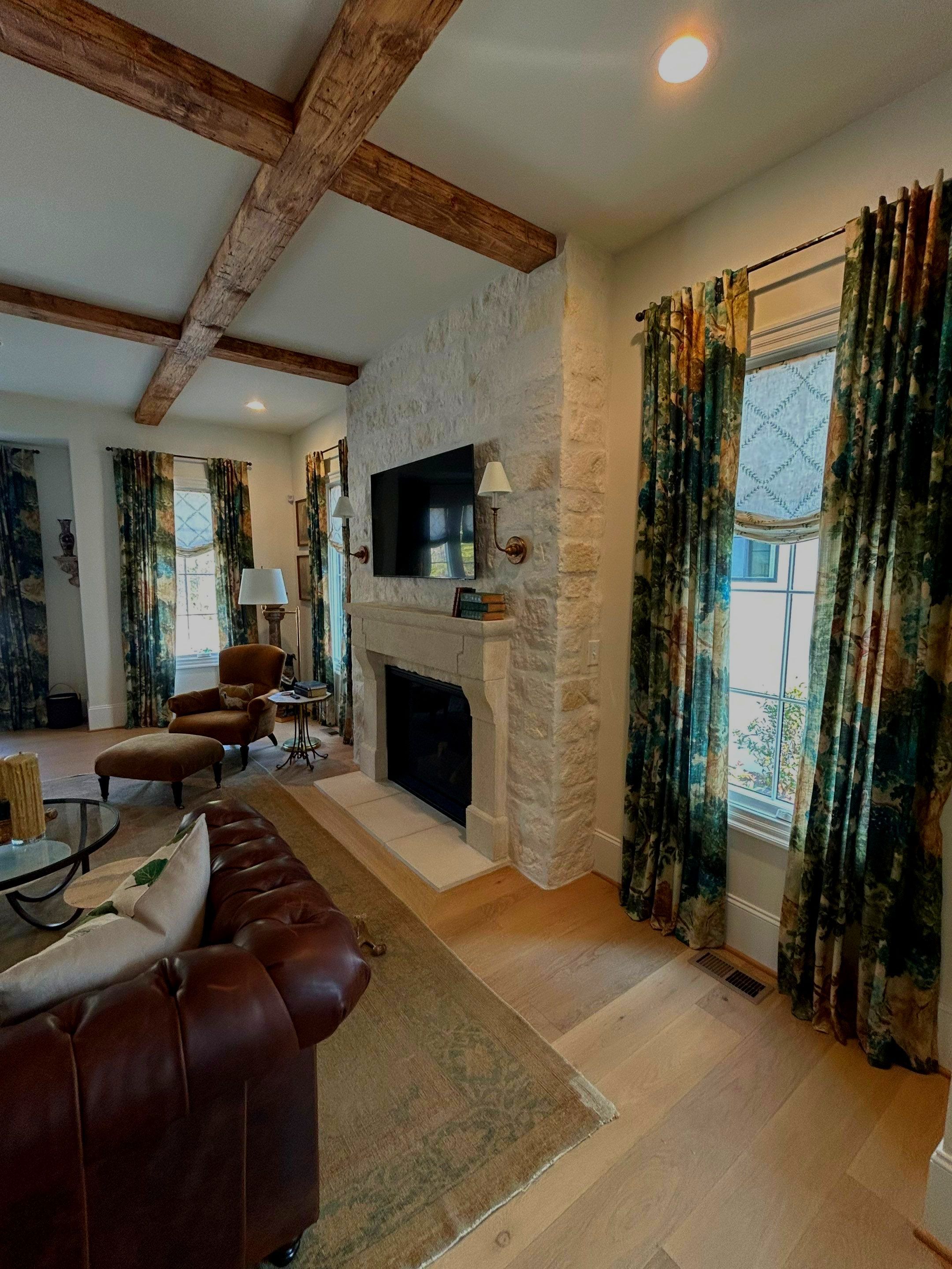 Drapery and Roman Shades in Greenville,SC by Southern Traditions Window Fashions