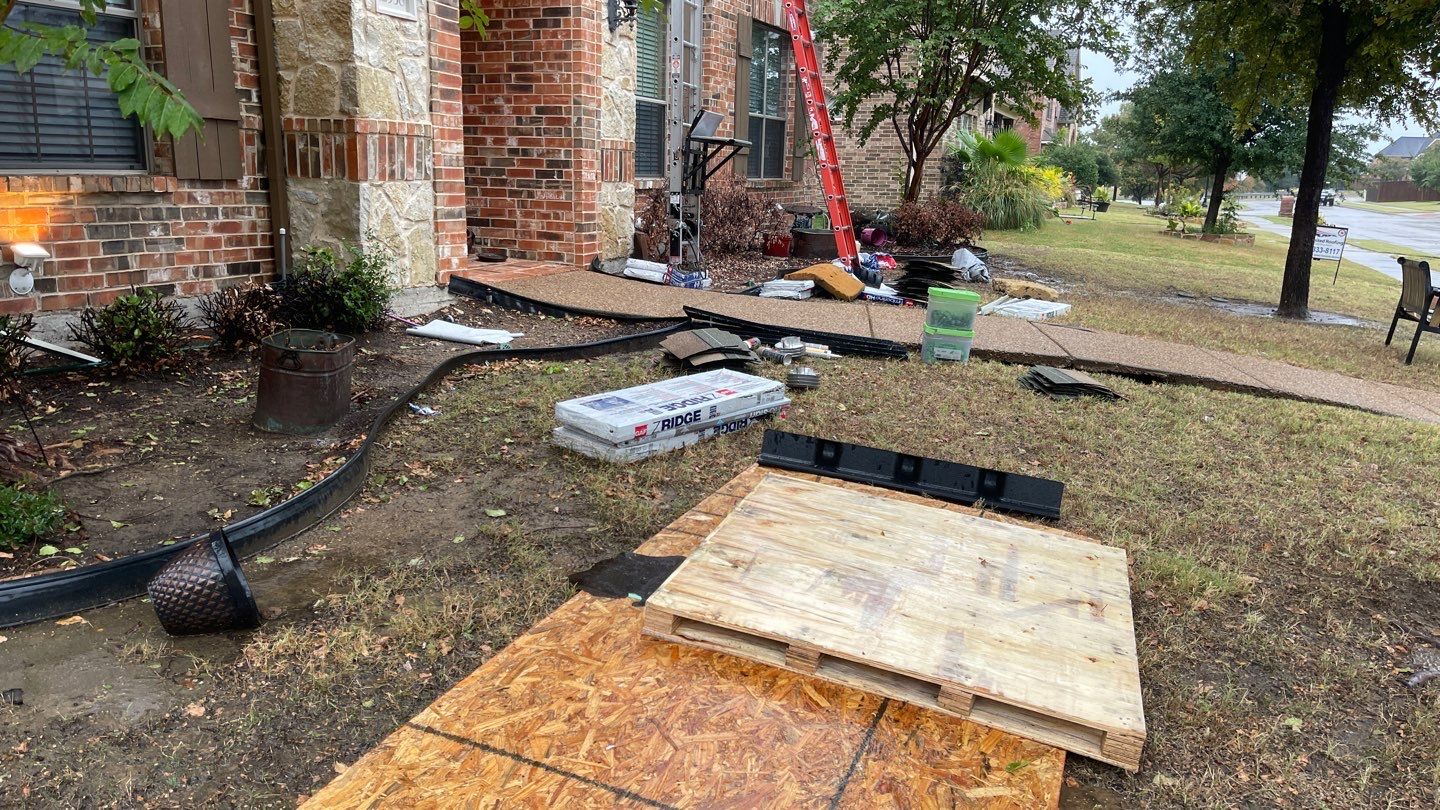 Storm Roof Damage Replacement in Frisco by First United Roofing & Construction