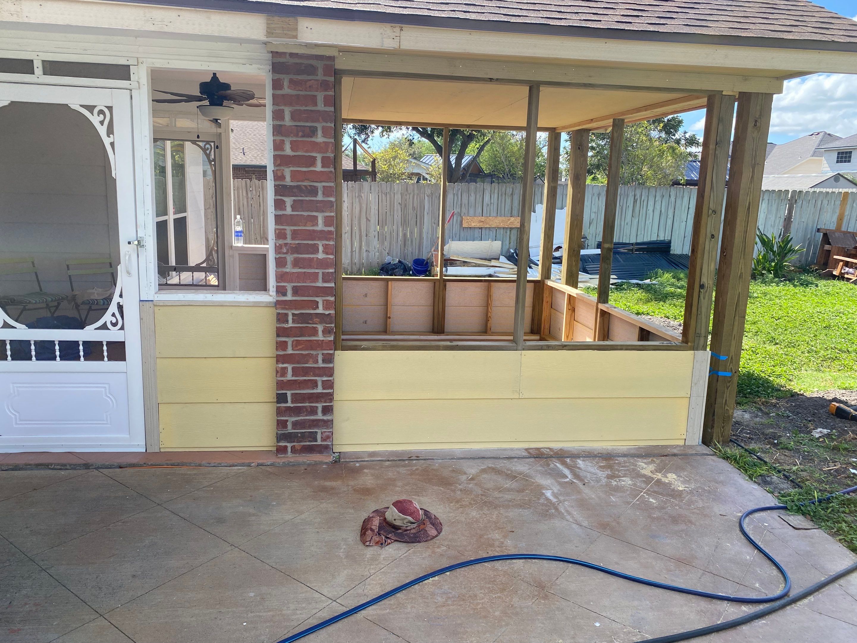 Back Yard Shade by Bayfront Roofing and Construction