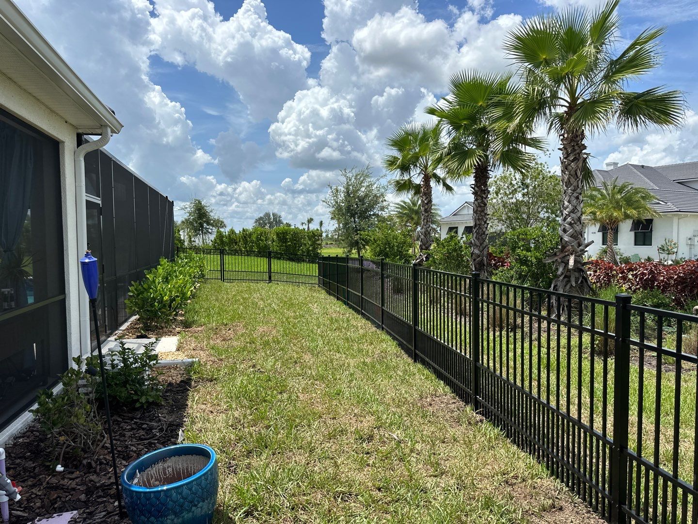 Aluminum Fence Installation using 3 Rail Aluminum Fence by Asap fence and gates, LLC