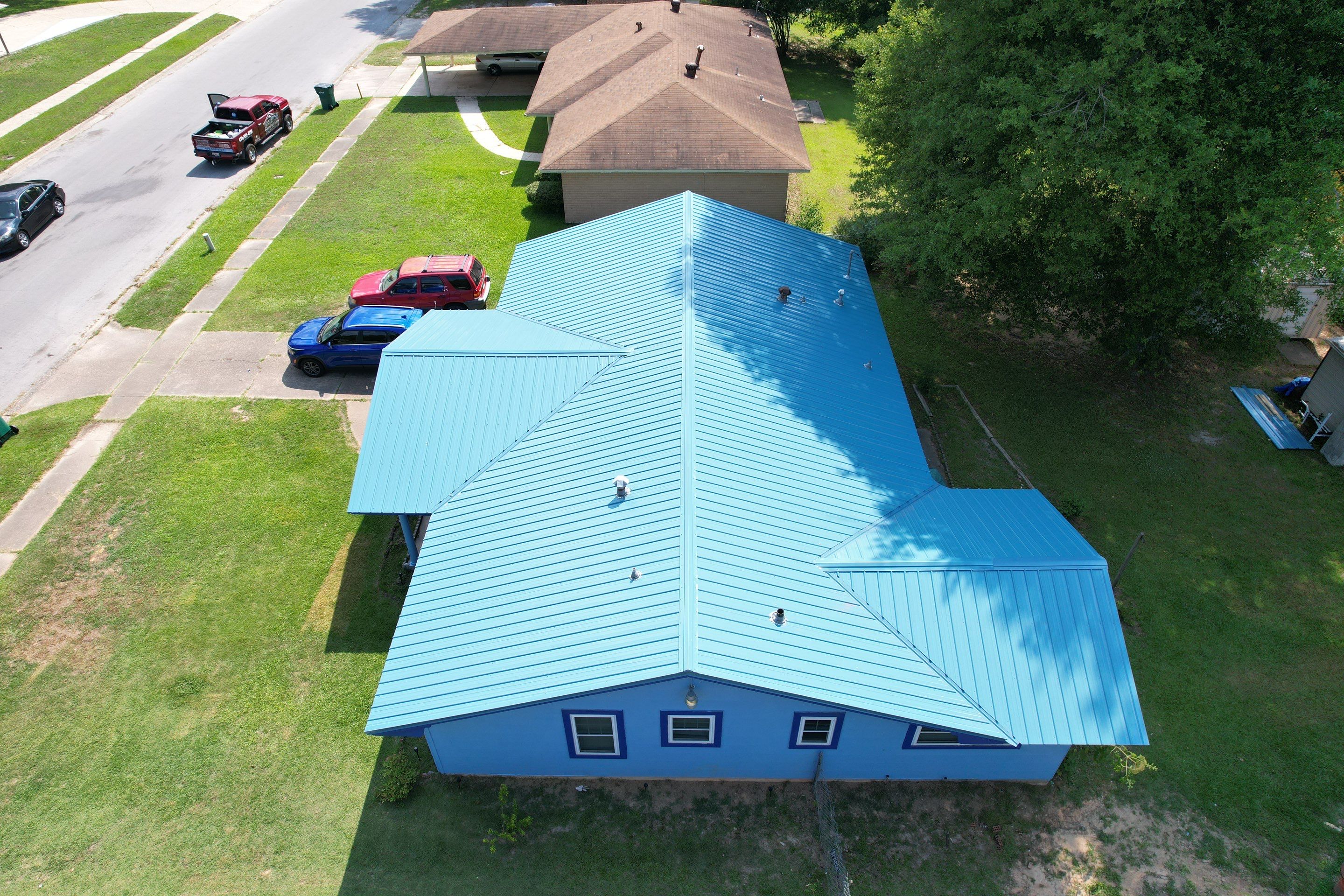 Residential Reroof: 29 GA. Colored Residential Panel by Hostetler Roofing