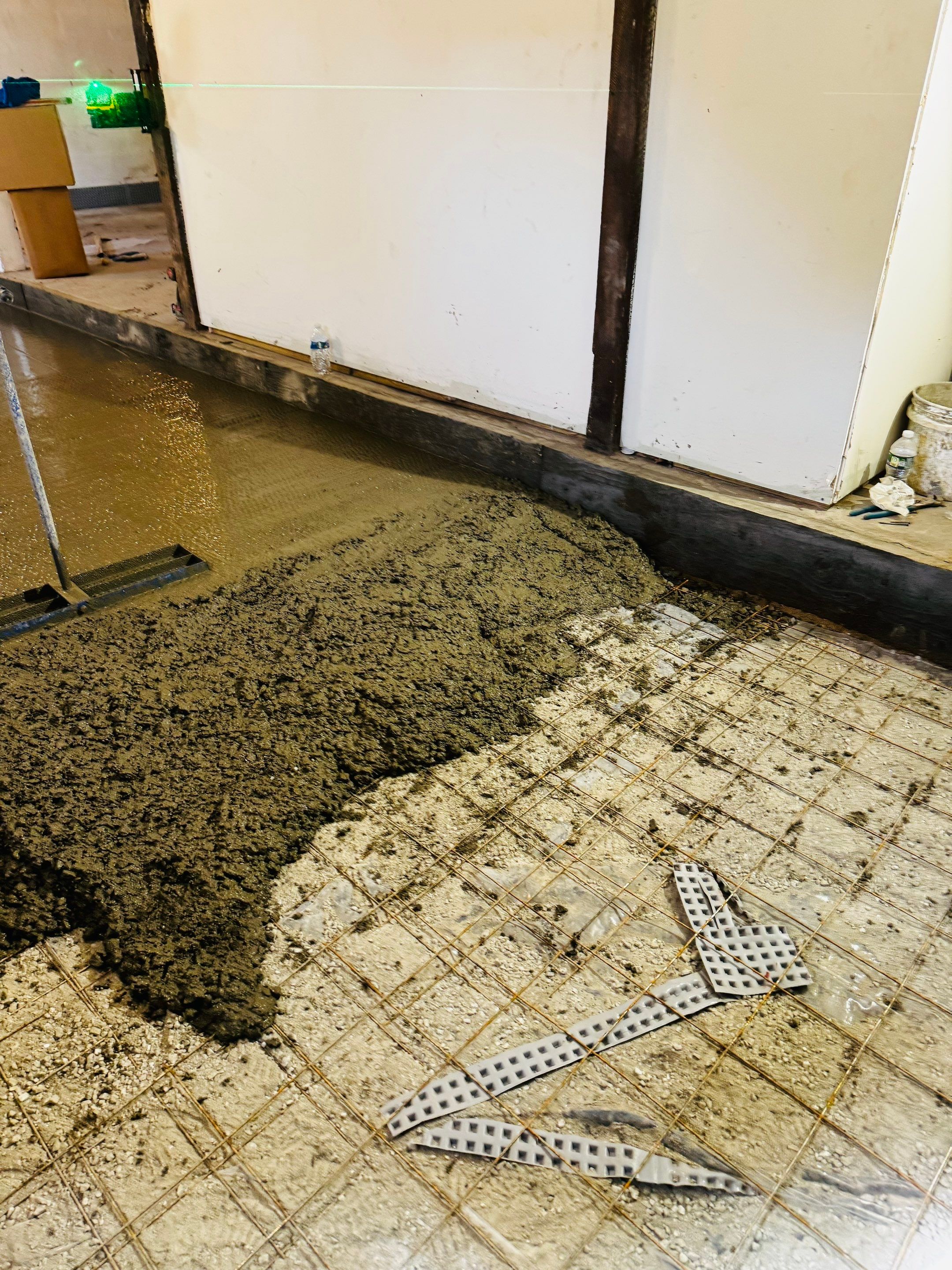 Concrete Floor Replacement and Interior French Drain Project in Morris Plains, New Jersey by Pure Service Pro, LLC 