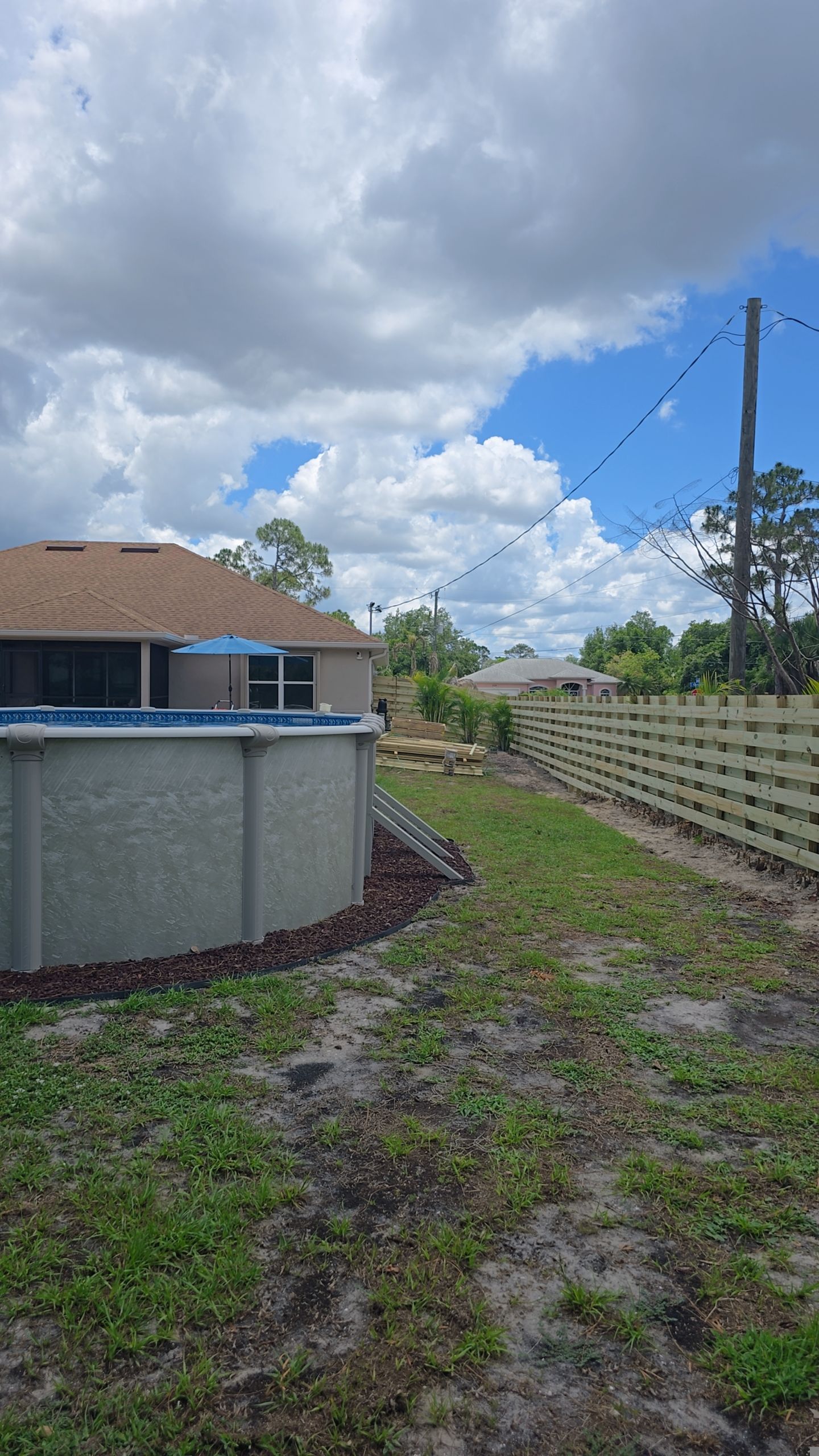 Horizontal Shadowbox Wood in North Port by True Fence LLC
