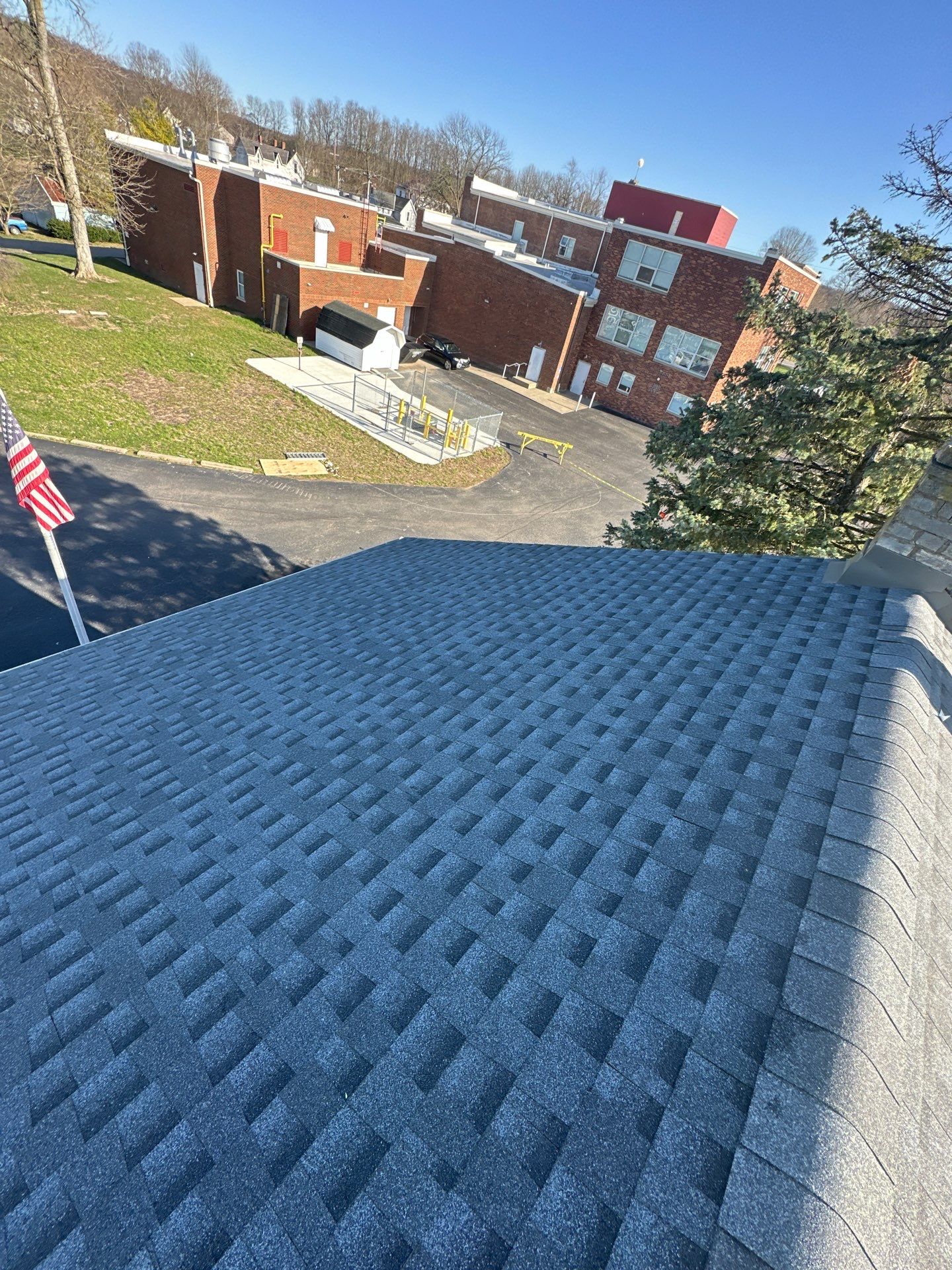 Commercial Roofing Installation using Timberline HDZ Shingles - Pewter Gray by RoofX 