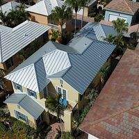.032 Aluminum 1.5" Mechanical Seam Silver Metallic by Total Roofing System The Metal Roof Experts