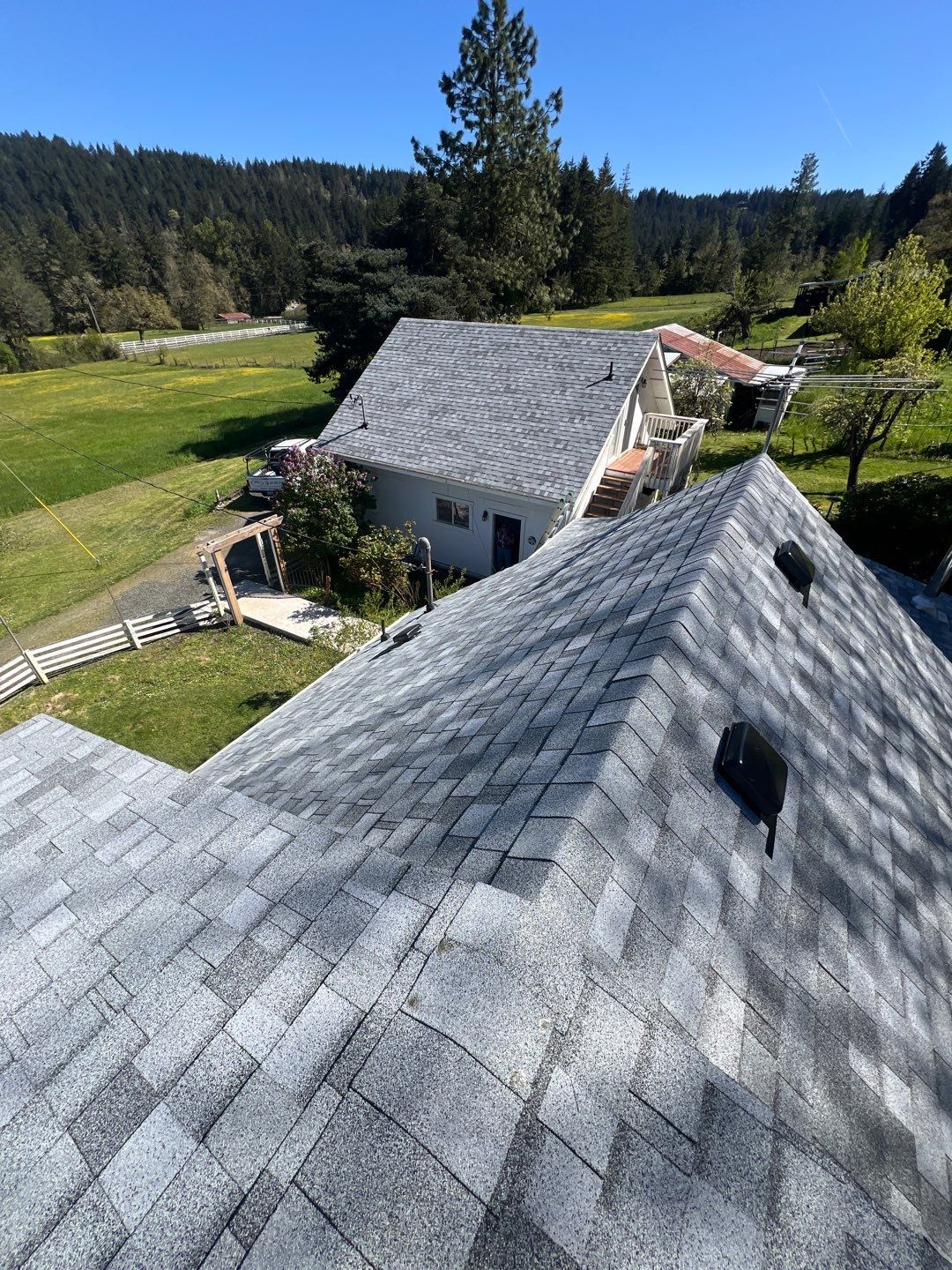 Residential Roofing Installation using IKO Dynasty (Color: Frostone Grey) by Orezona Building & Roofing Company, Inc.