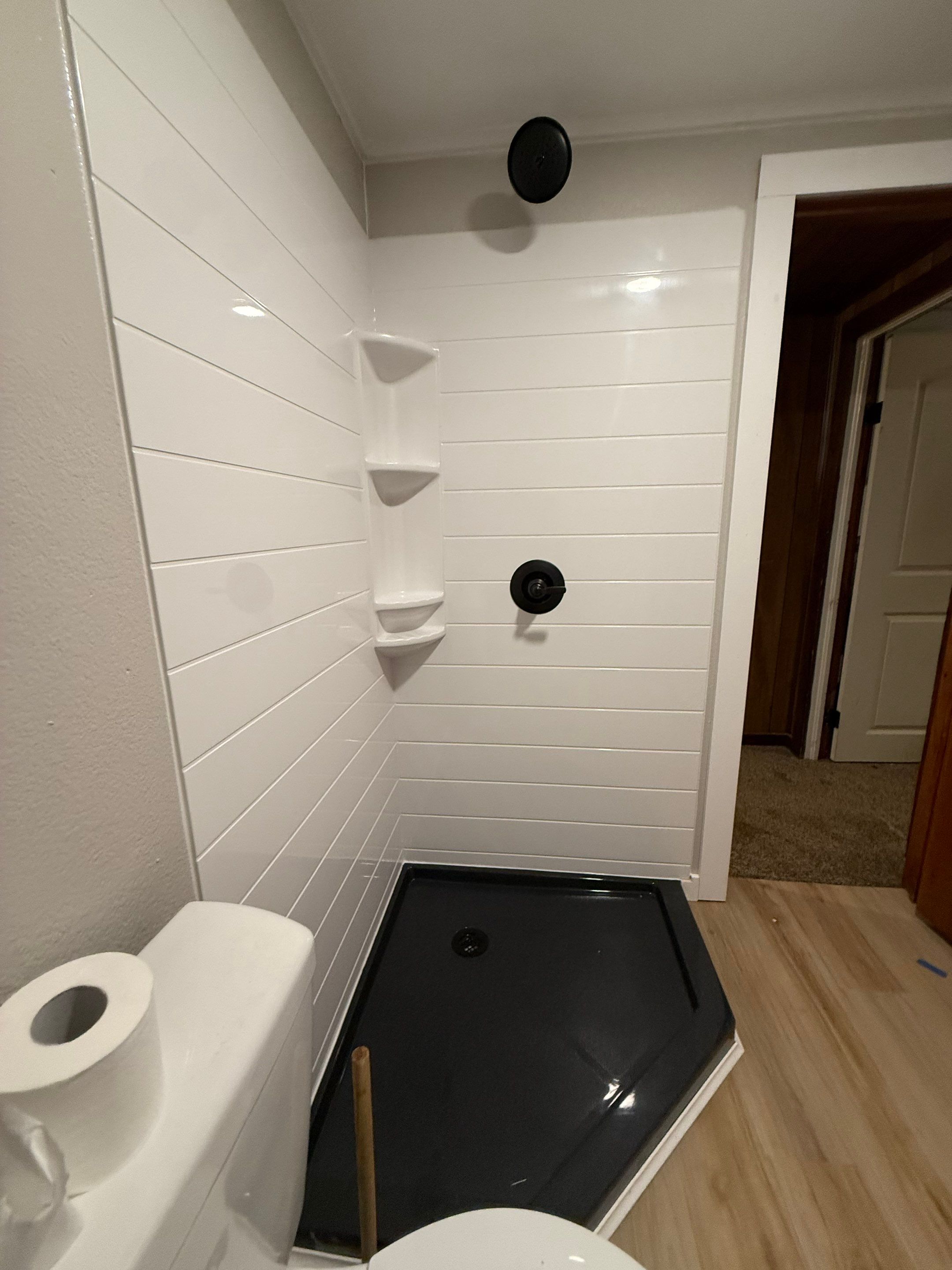 Bathroom Remodel using The Onyx Collection by Ekon Bath, LLC