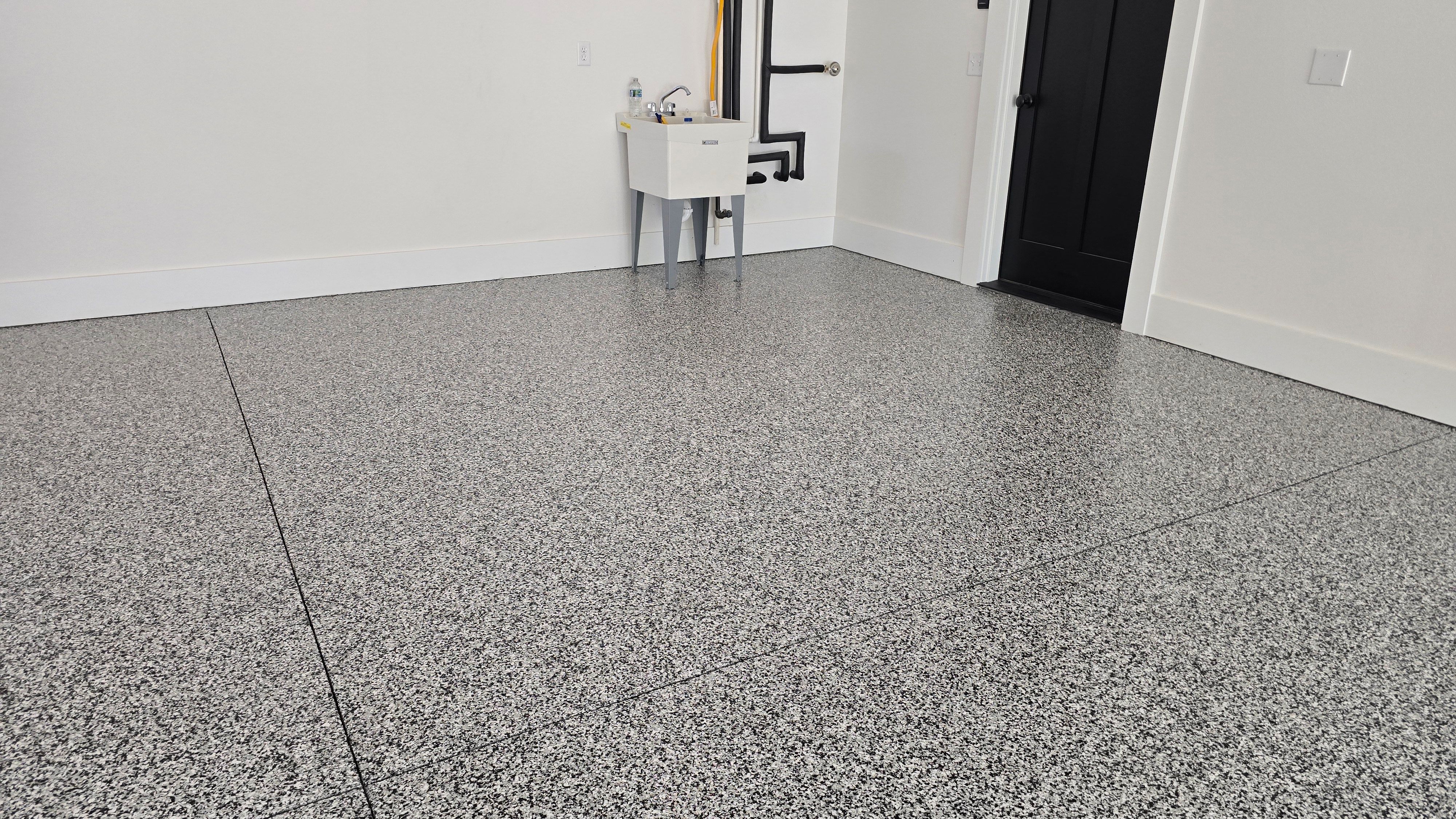 Garage using Domino by Elite Floor Solutions