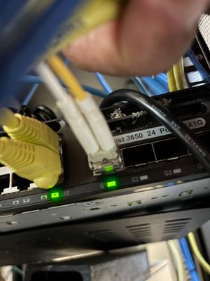 Structured cabling installation by CimaSolutions