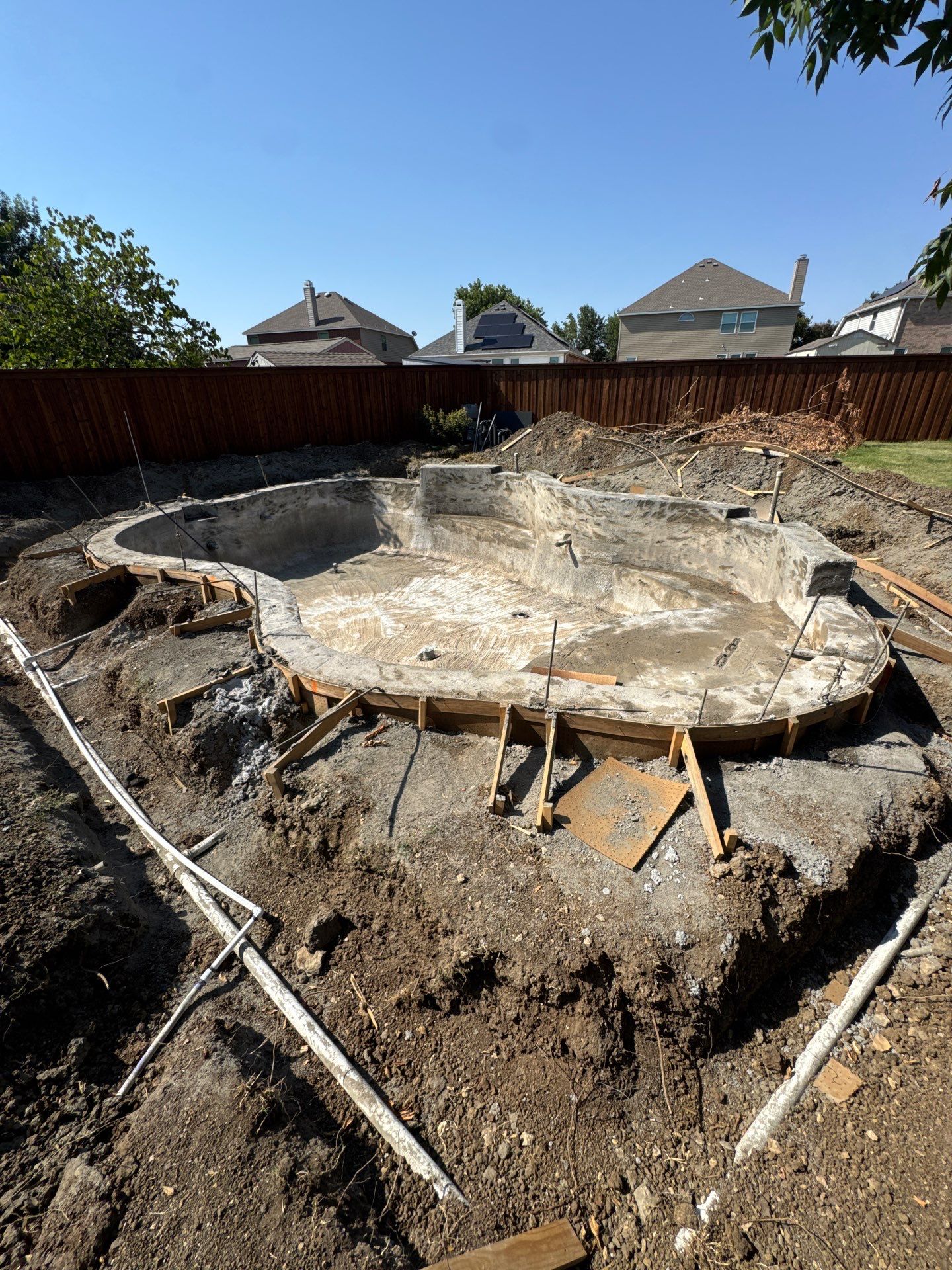 Freeform Pool Remodel with Covered Patio by Pinnacle Pools and Spas - DFW