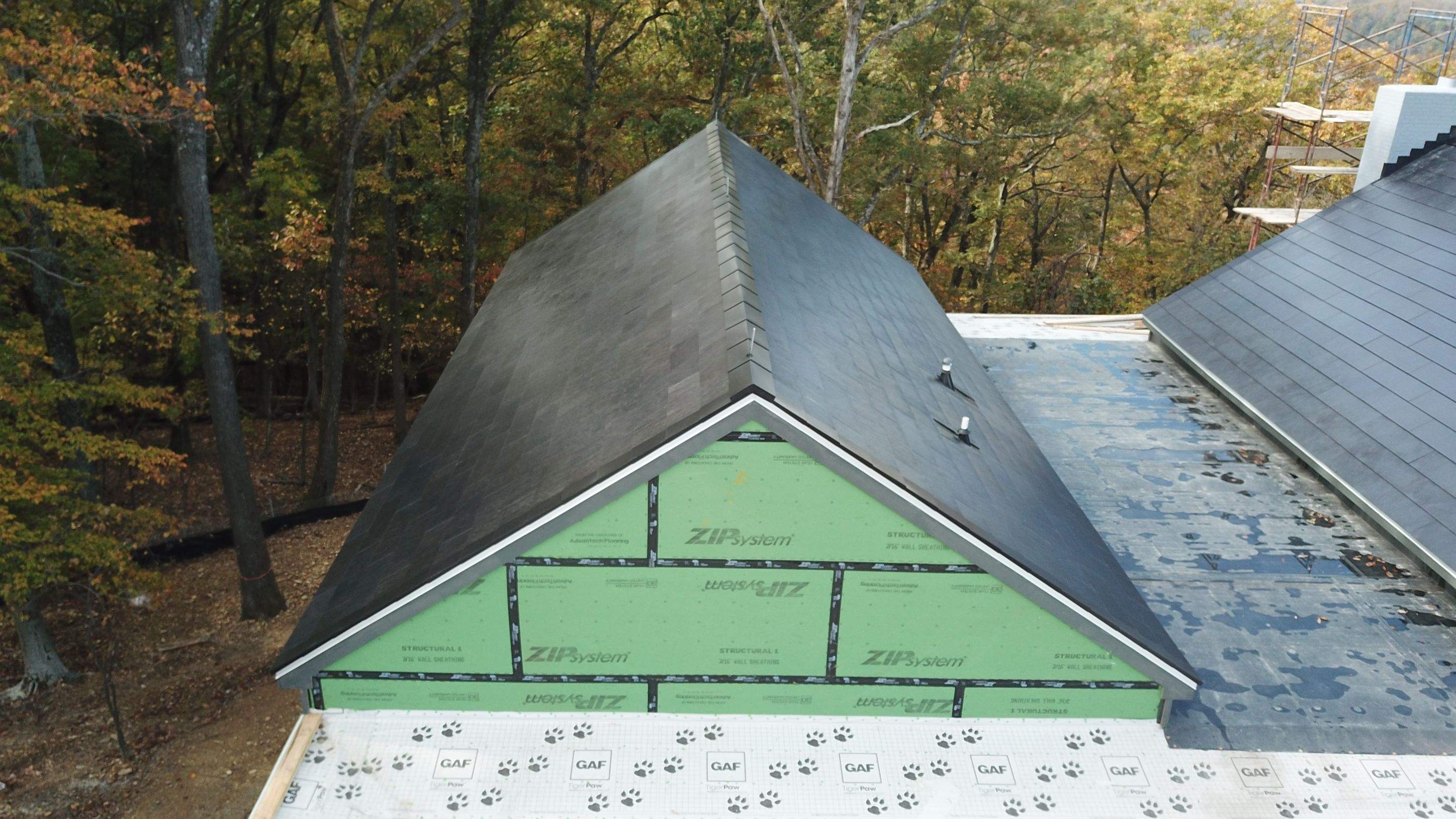 Roof Installation using Tesla Solar Roof V3 by American Home Contractors