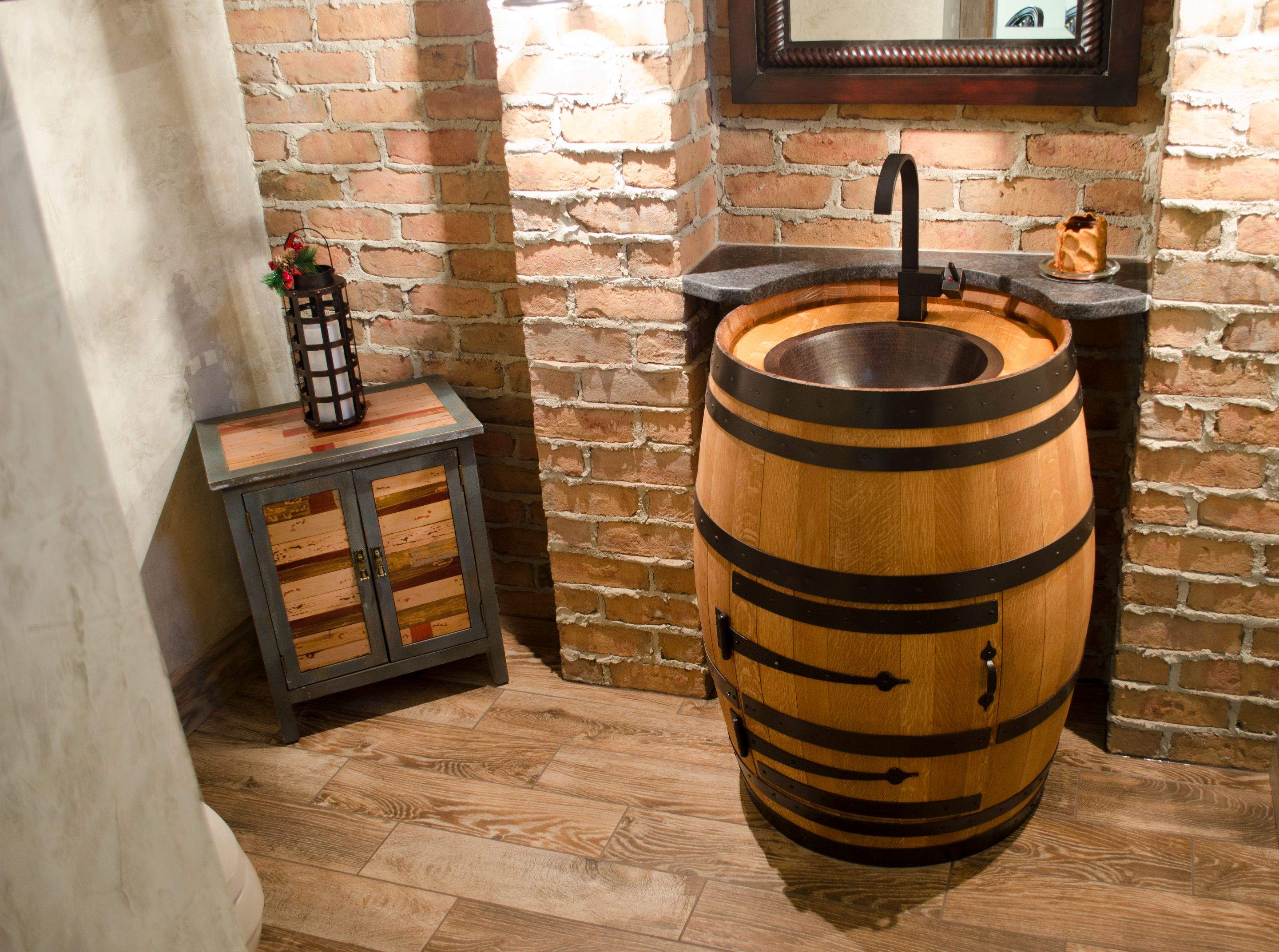 Wine Cellar Bathroom by Zengel Group