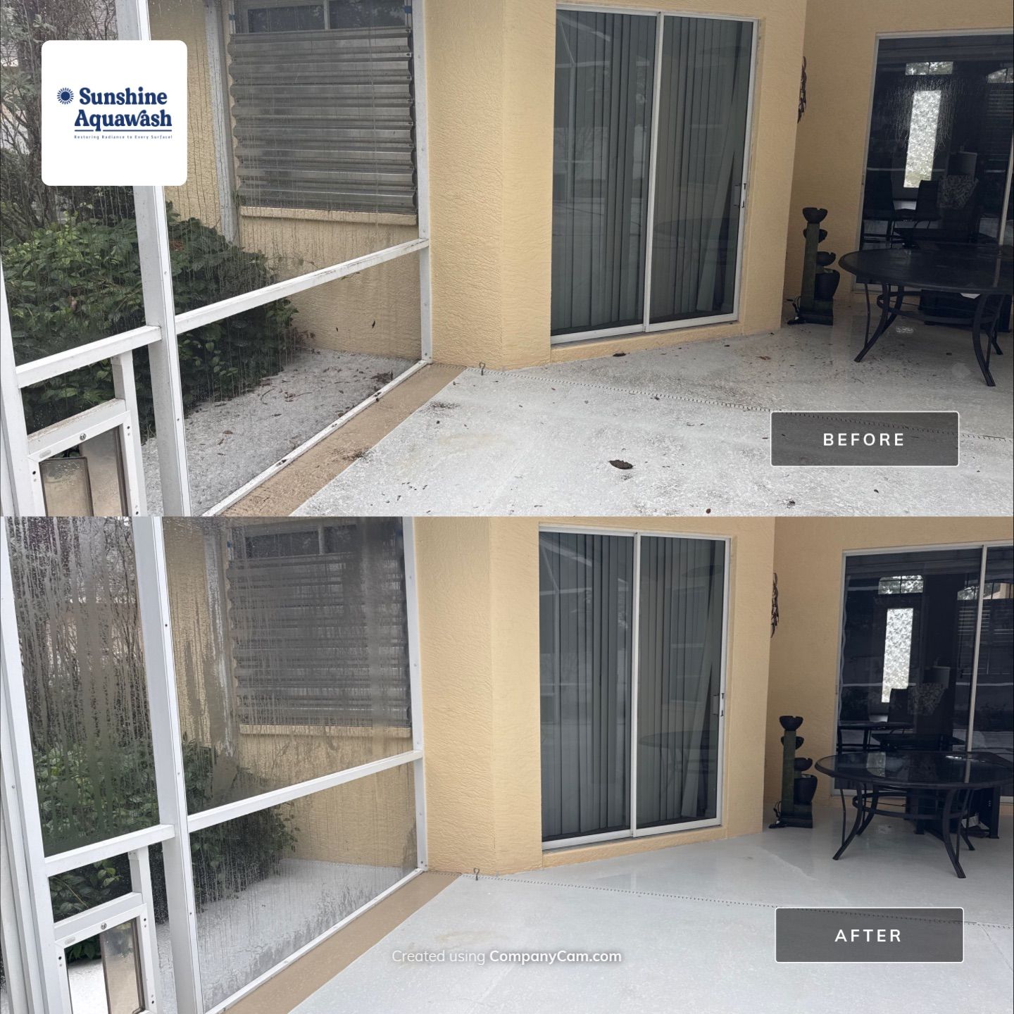 Lanai & Screen Enclosure Cleaning, Paver and Fence Cleaning by Sunshine AquaWash