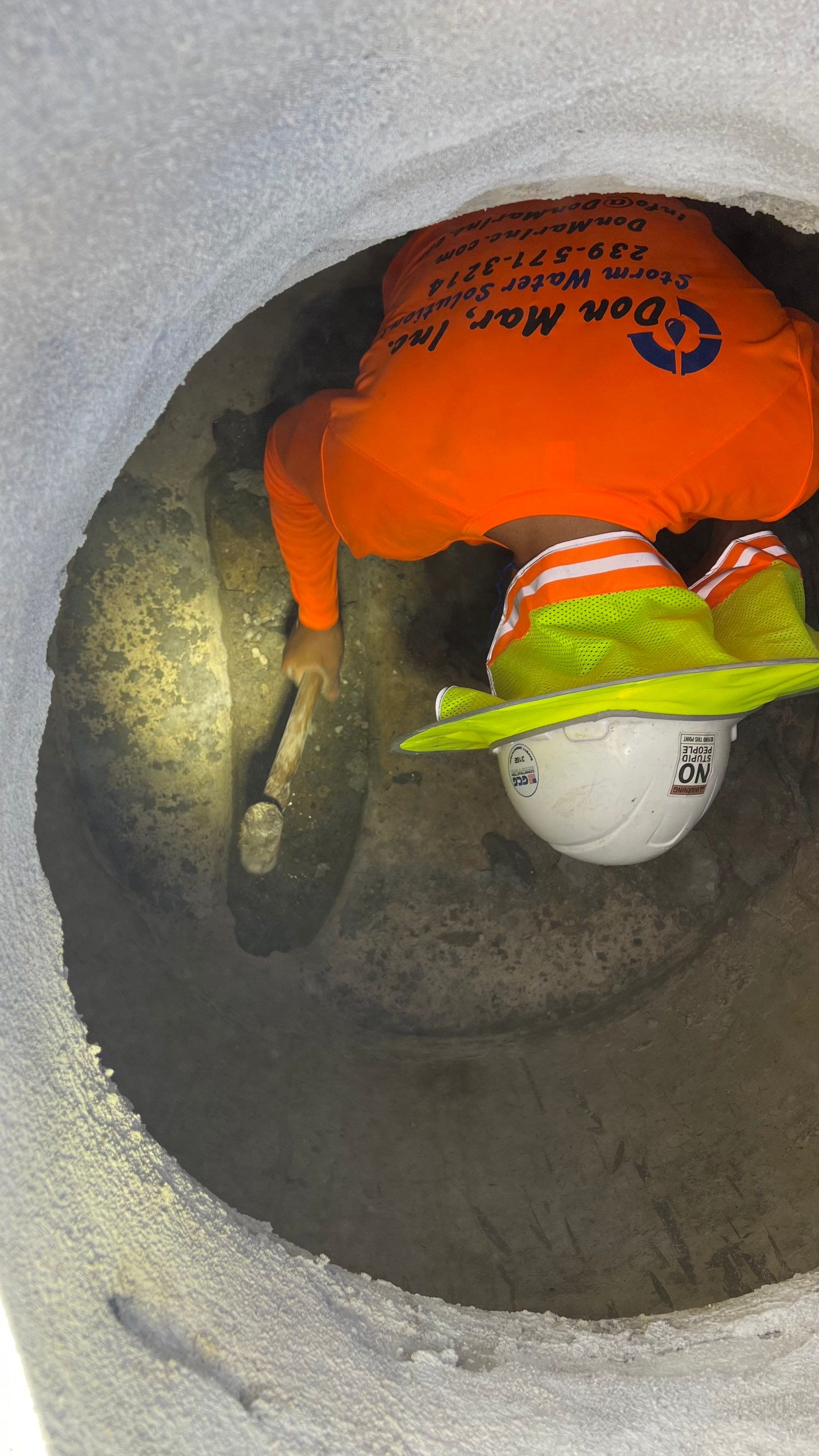 New Commercial Construction Sewer System Cleaning by Don Mar, Inc. Storm Water Solutions