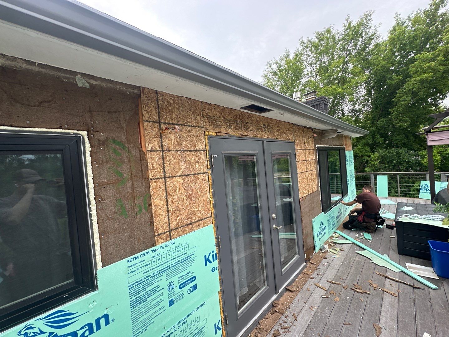 Siding Replacement using Alside Gray Oak by 180 Contractors