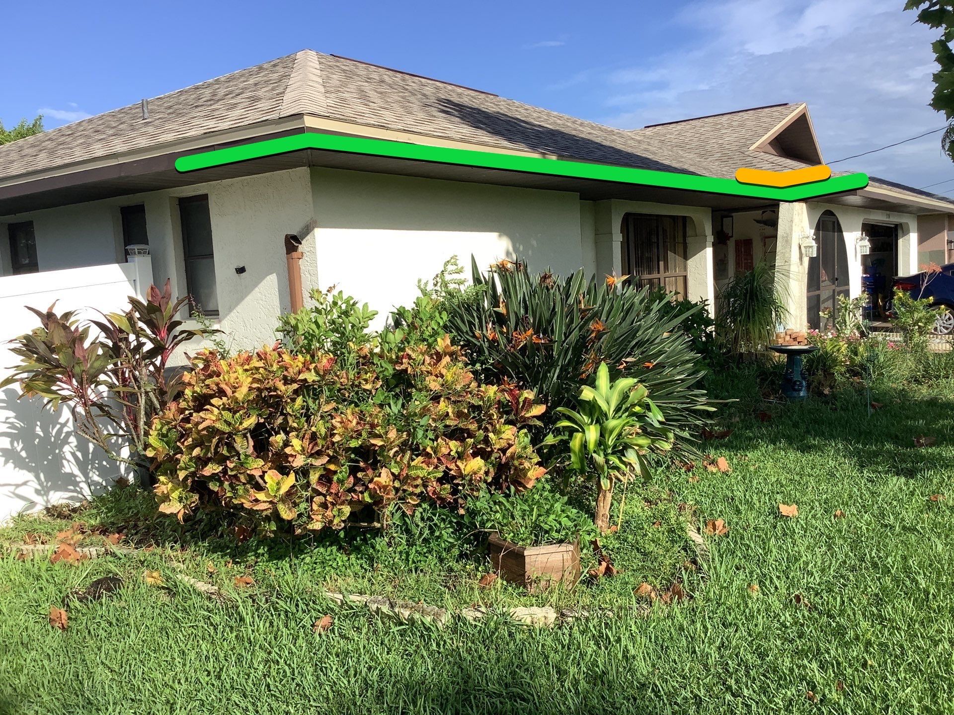 Brown Gutters in Cape Coral FL by Gutter Professors