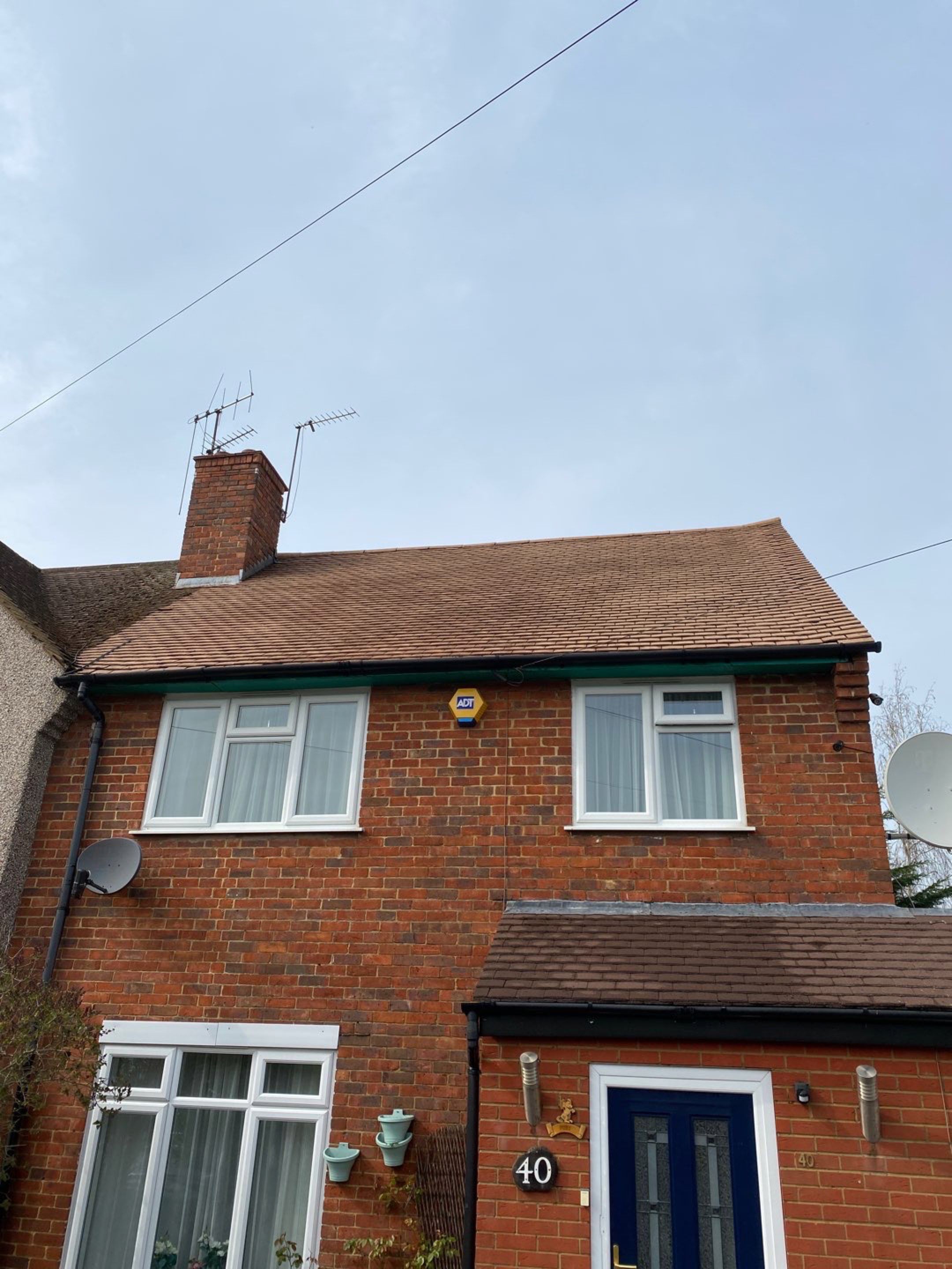 Roof Clean - Moss Removal using Honda 15lpm Low Pressure Washing Machine by Ges Exterior Cleaning ltd