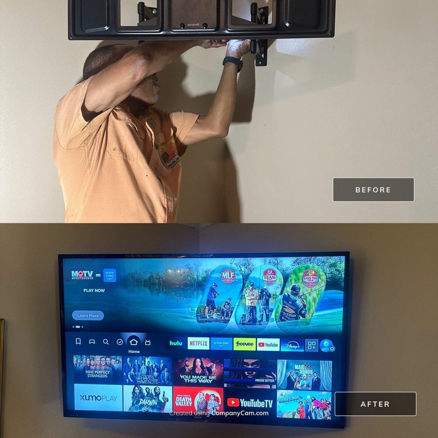 Before & After Transformations by Hangman Mounting & Installation